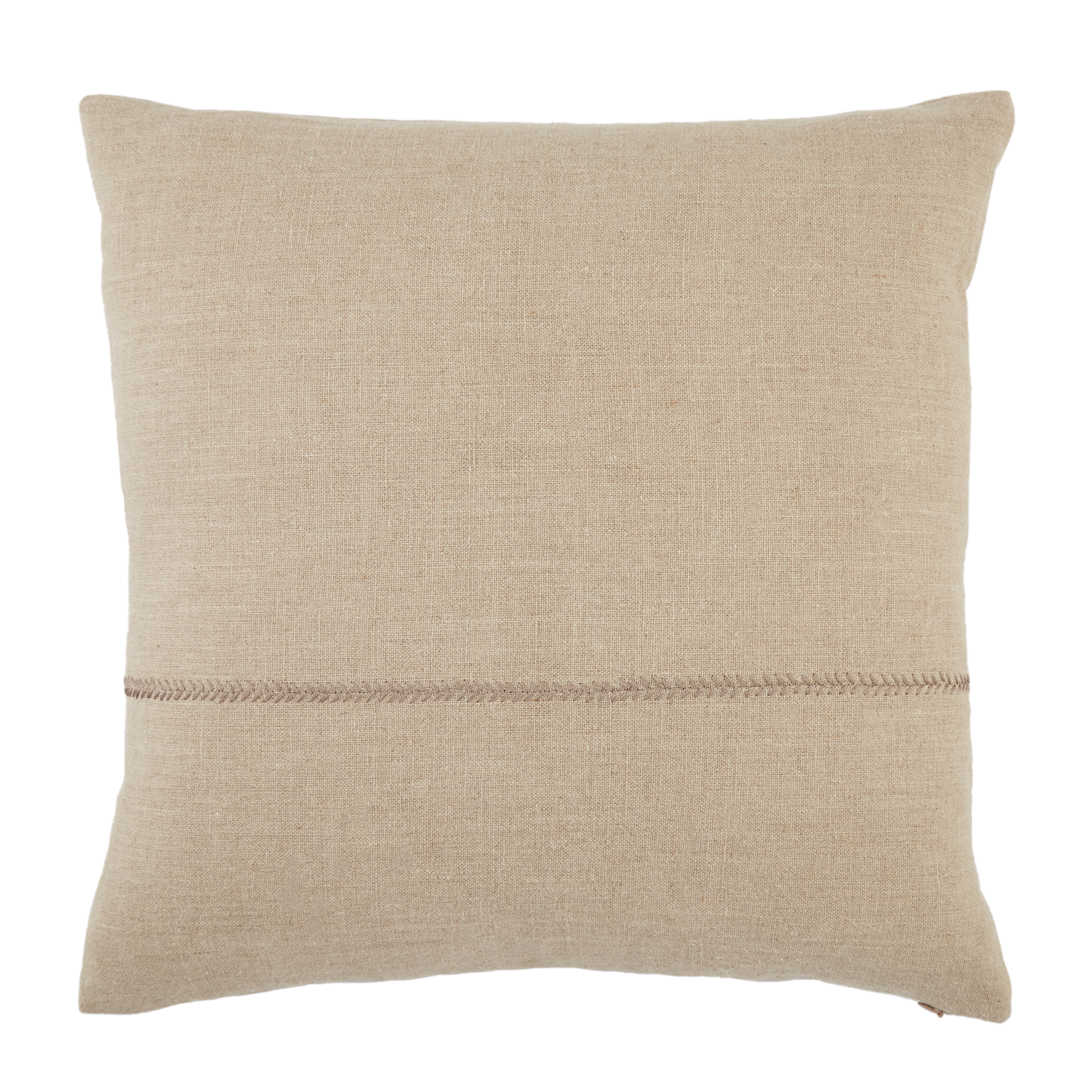 Ortiz Pillow, Beige, 22" x 22" - Collective Weavers