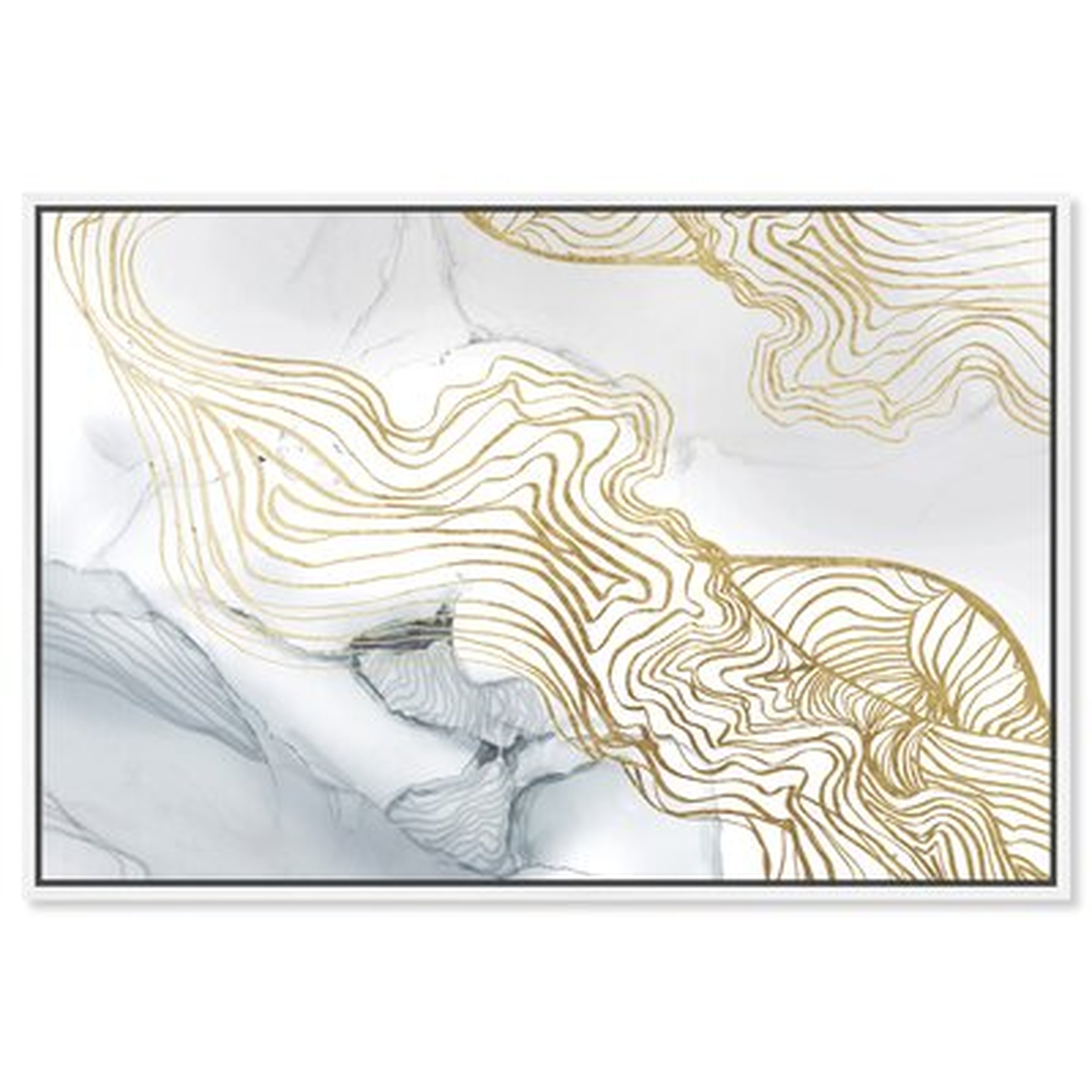 Abstract Sublime Perception Light Patterns - Graphic Art Print on Canvas - Wayfair