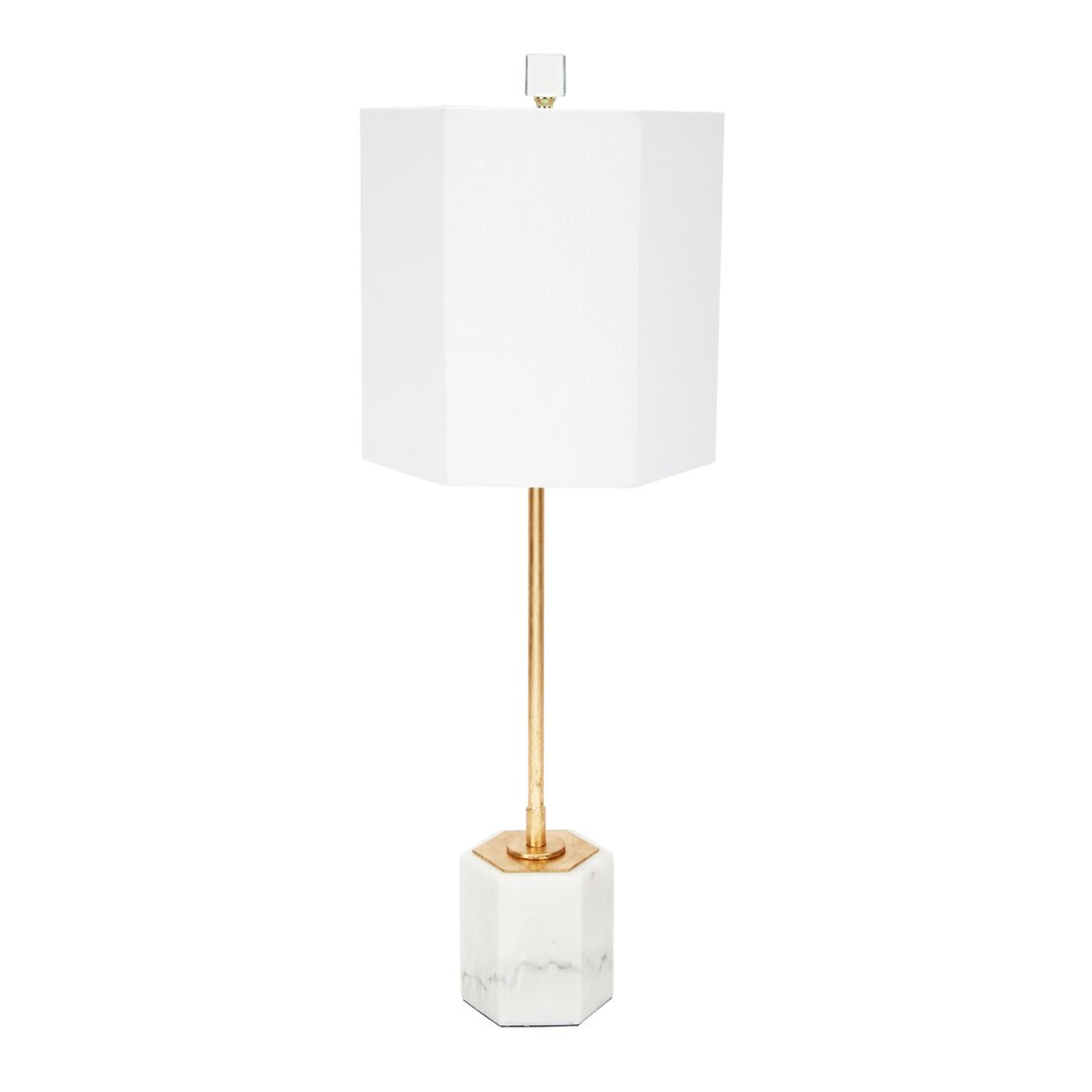 Old World Design 28"" White/Gold Table Lamp - Perigold