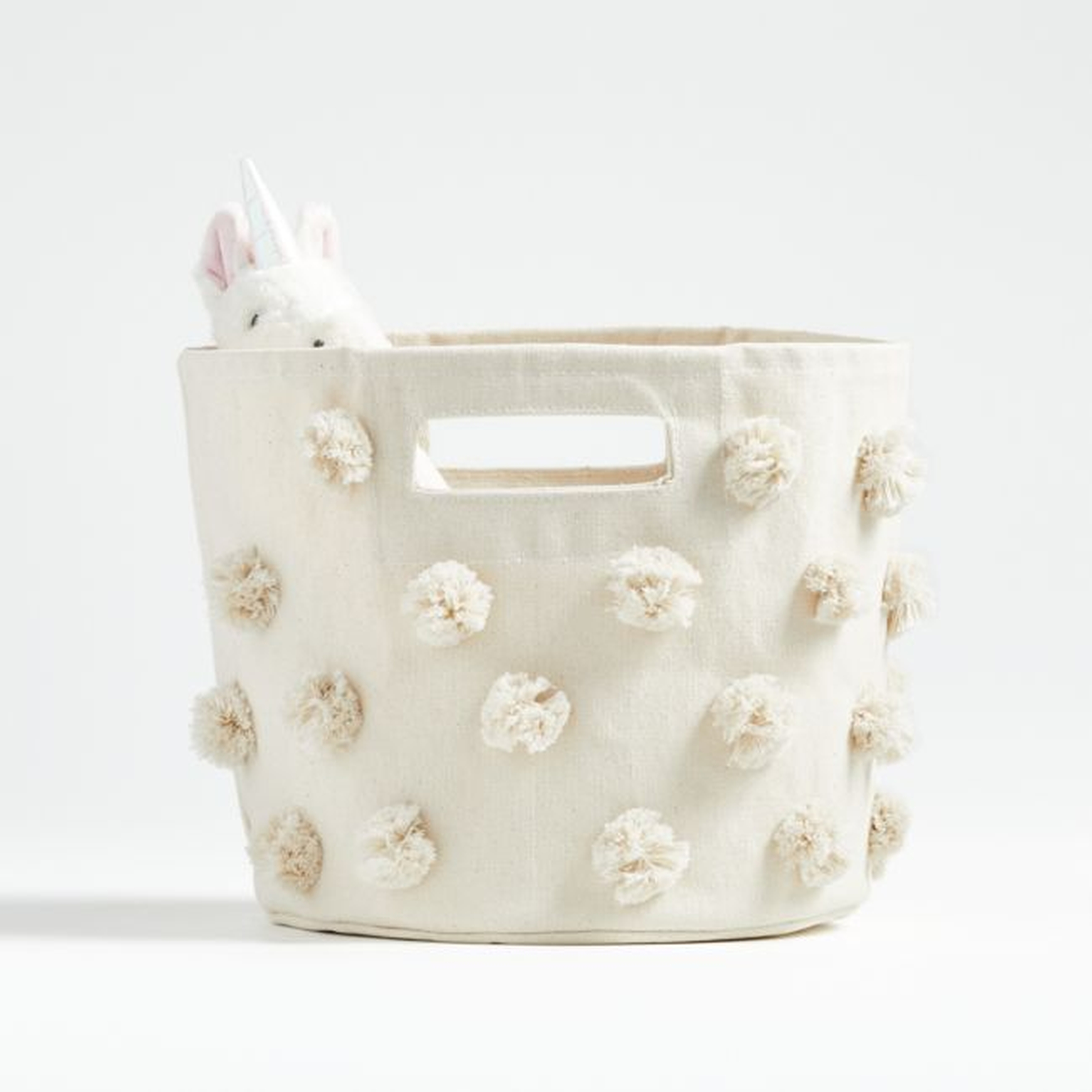 Pehr Natural Pom Pom Pint Bin - Crate and Barrel