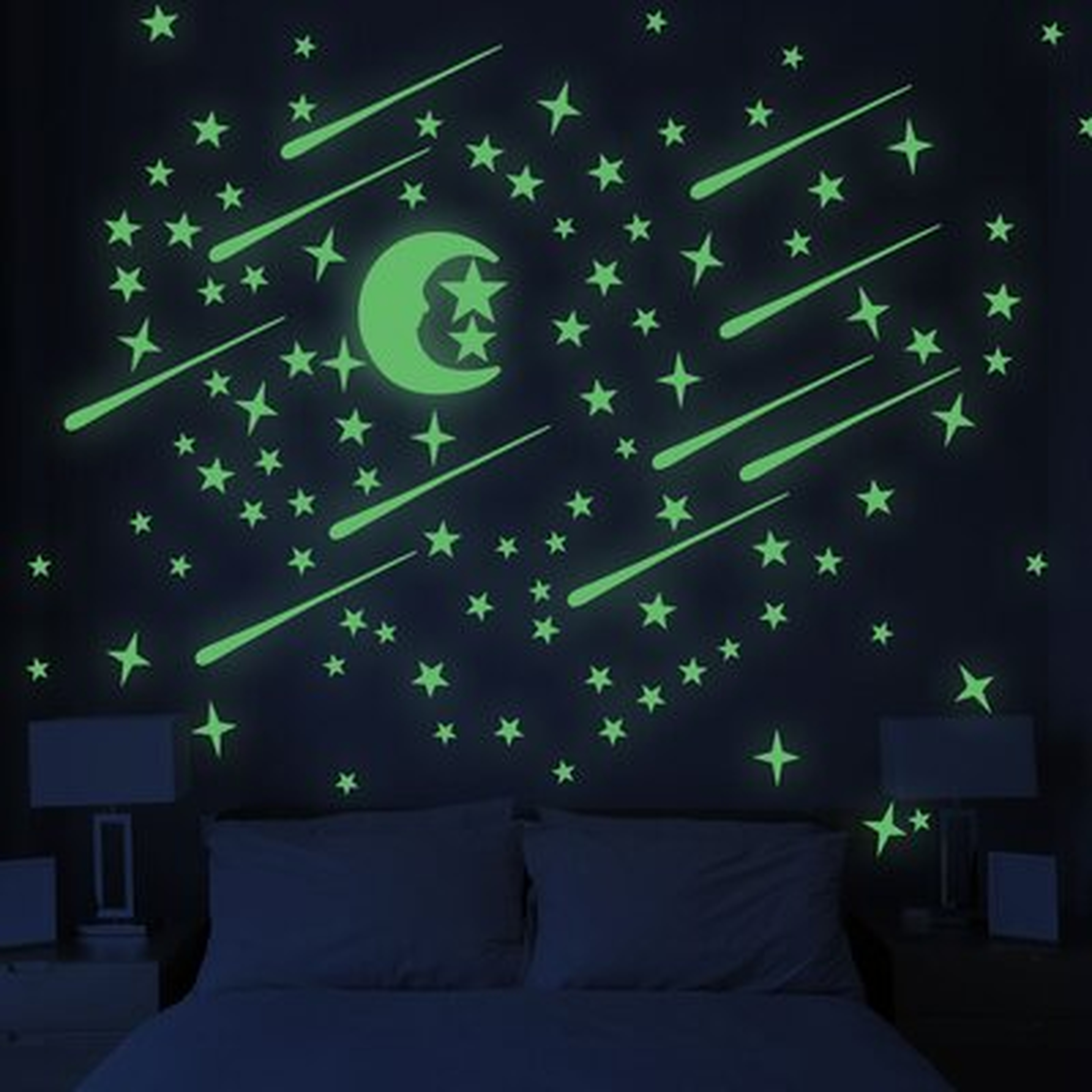 216Pcs Luminous Noctilucence Wall Sticker Kids - Wayfair