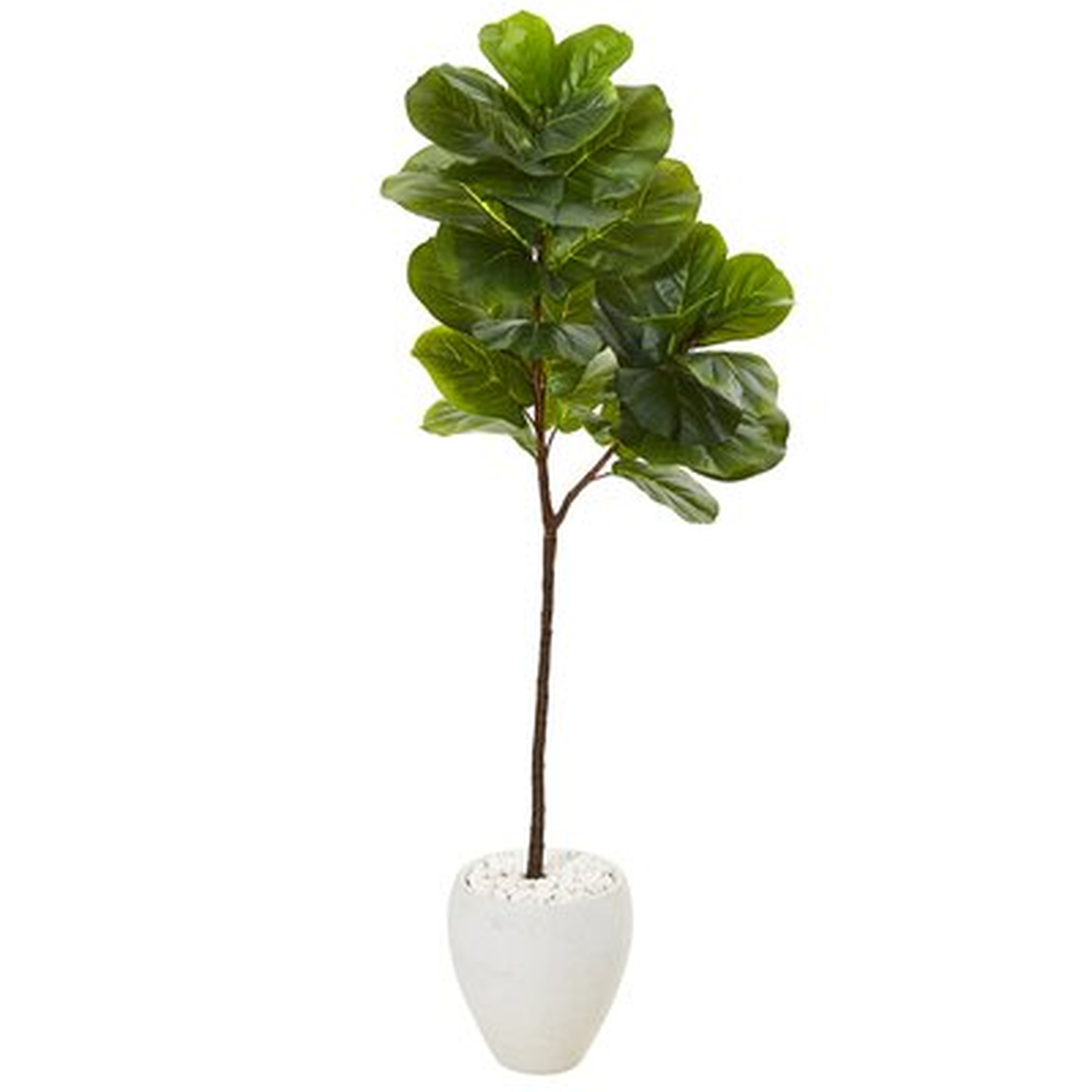 Artificial Fiddle Leaf Fig Tree in Planter - Wayfair