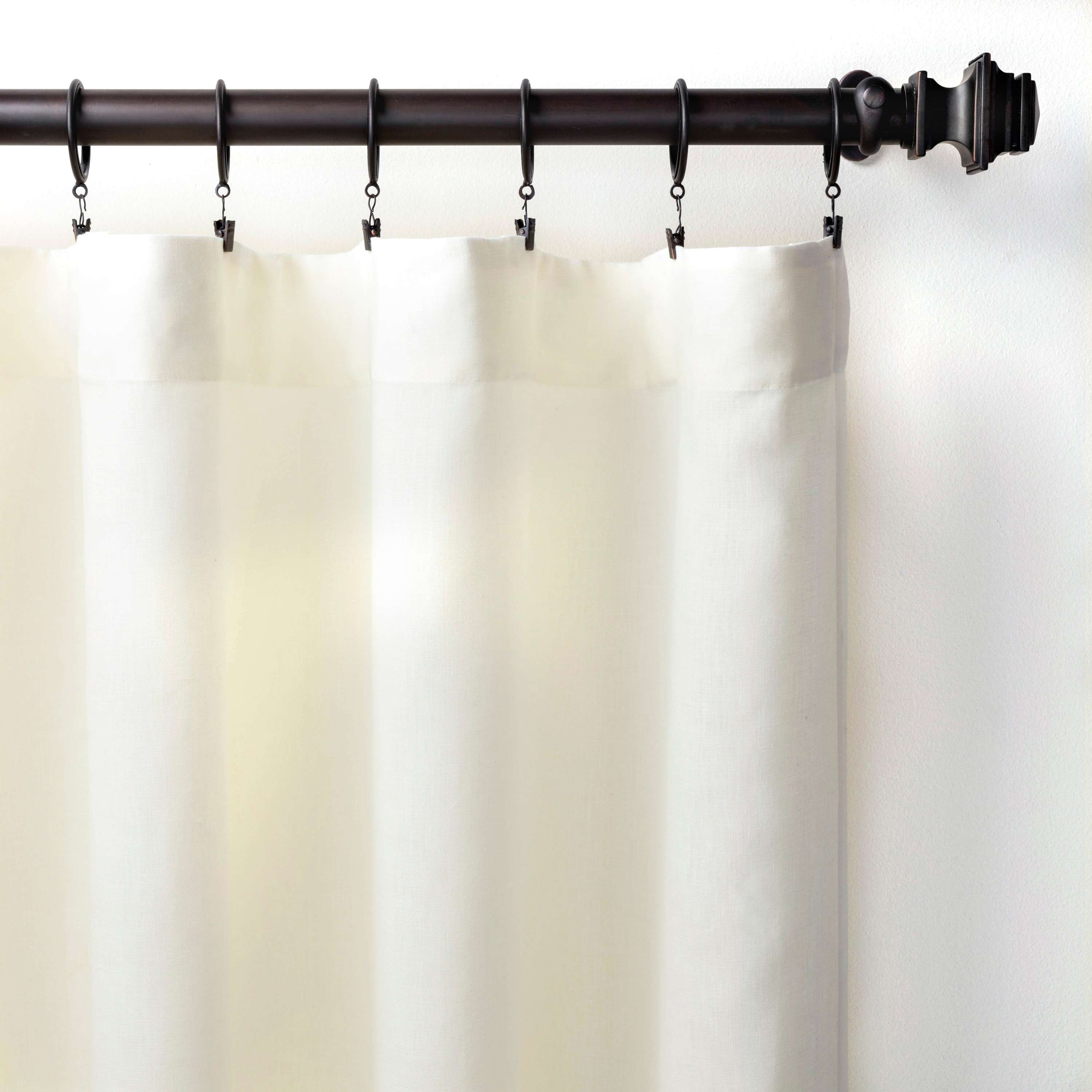 Lush Linen Ivory Curtain Panel - Dash and Albert