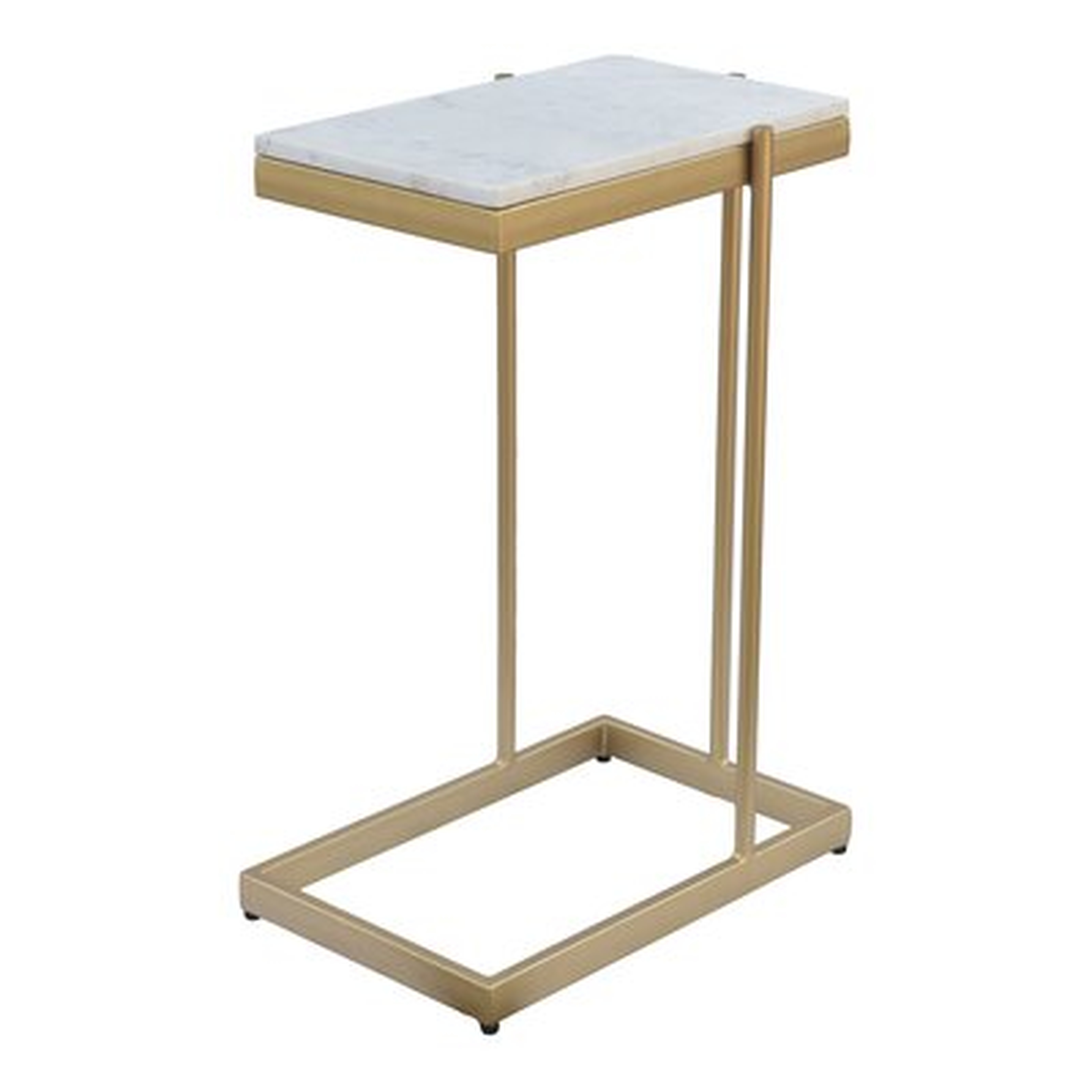 Brigitte Marble Top Frame End Table - AllModern