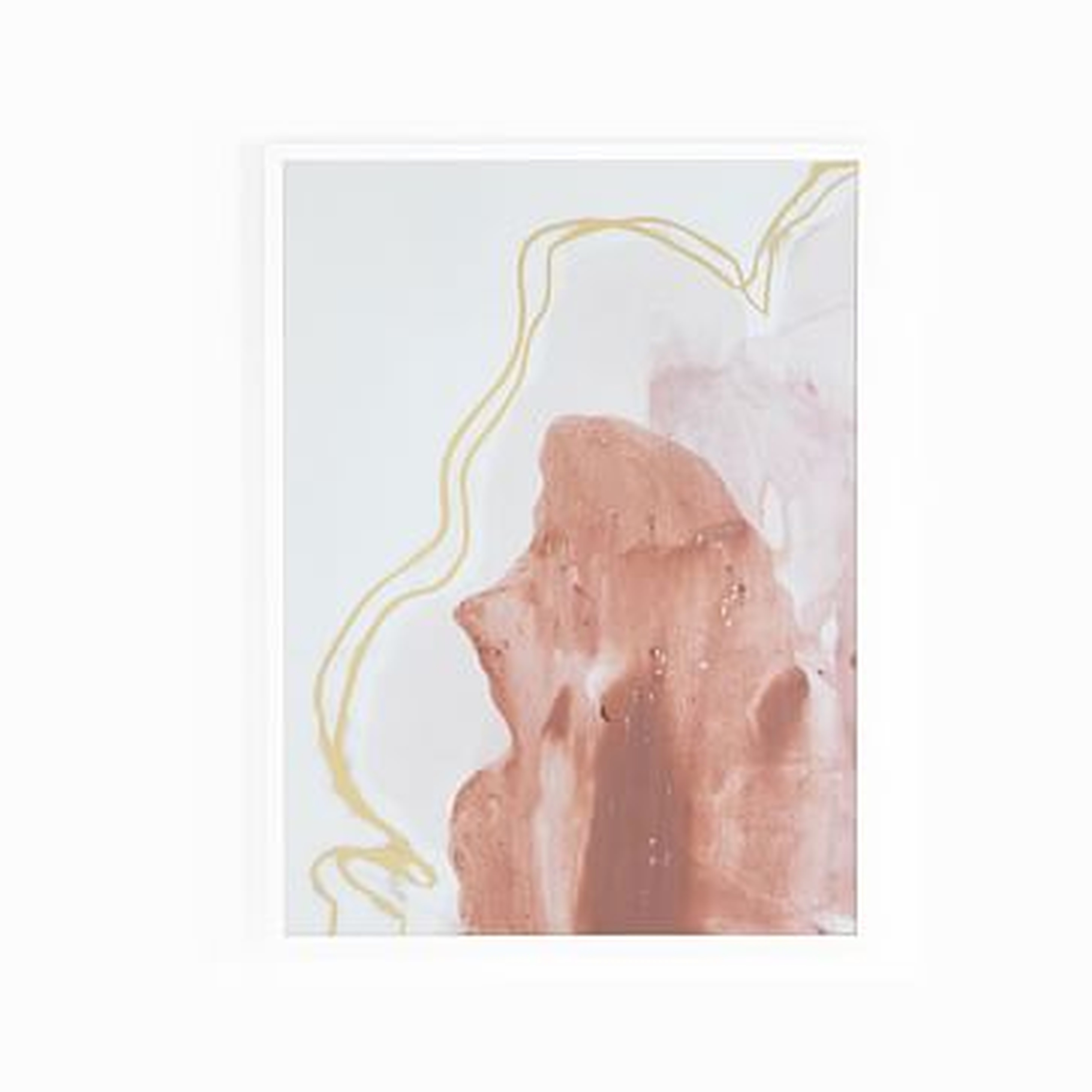 Frame Print, Pink No.3, 22" X 28" - West Elm