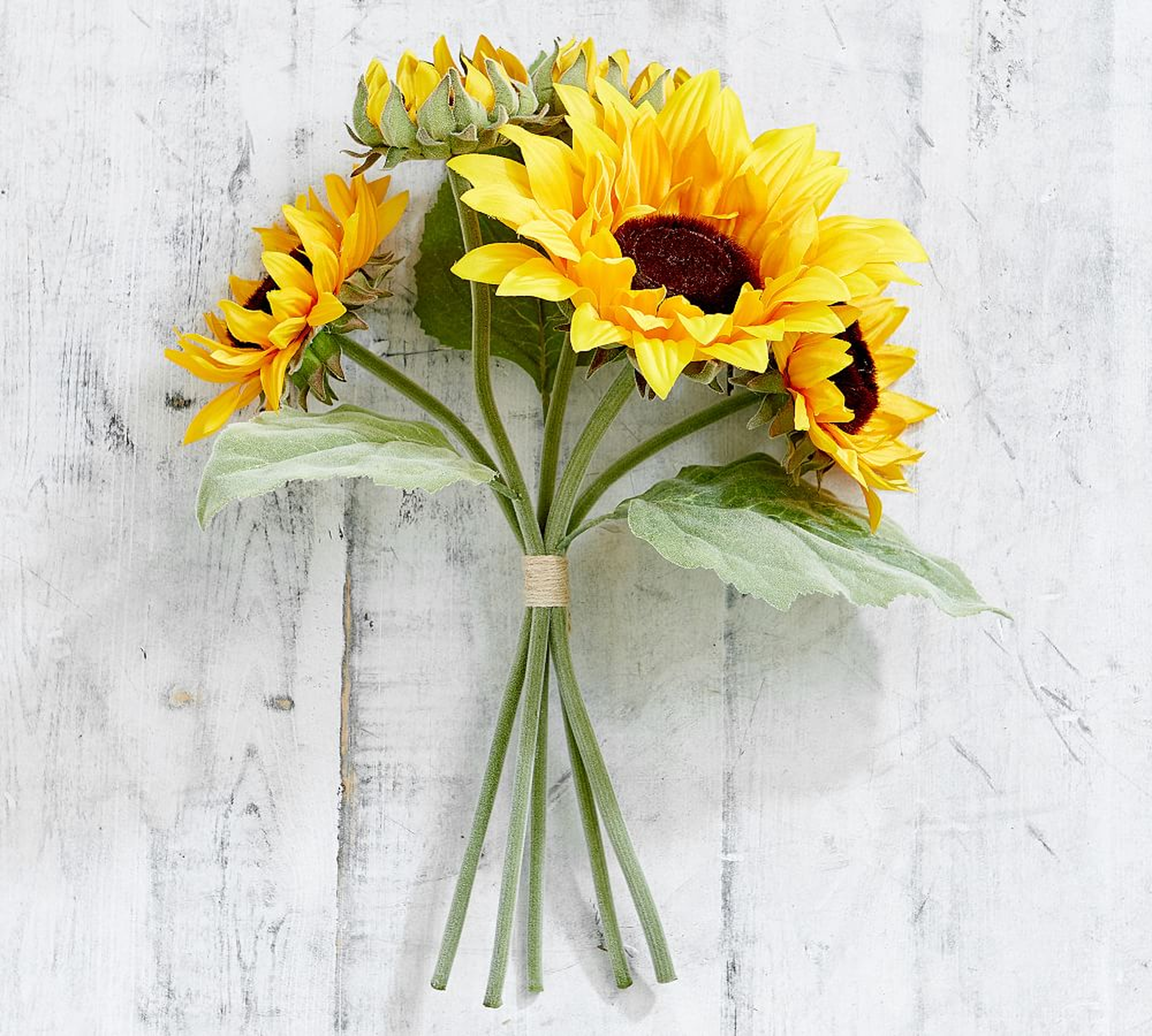 Faux Sunflower Bundle, Yellow - Pottery Barn