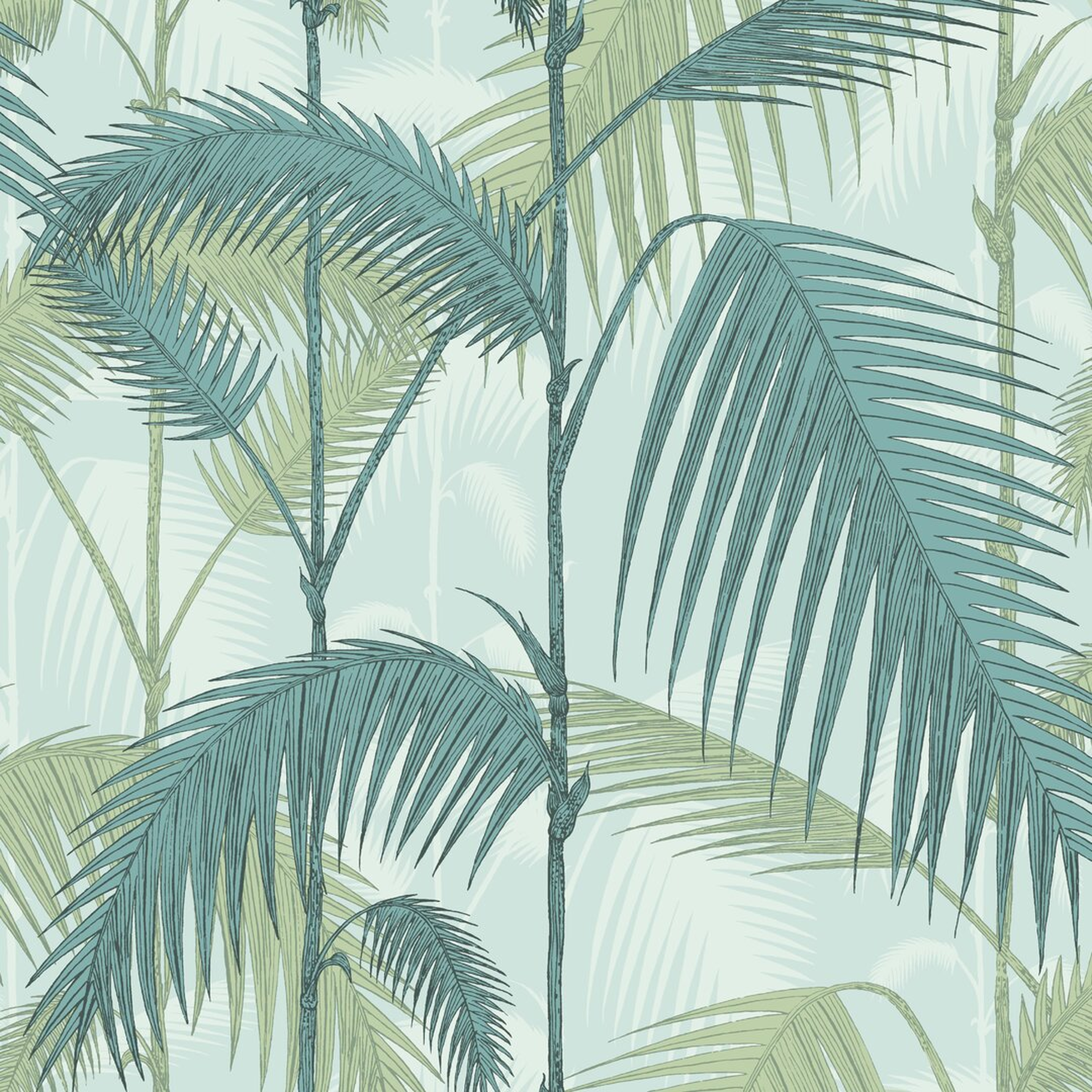 Cole & Sons Icons Palm Jungle 33' L x 20.5"" W Wallpaper Roll - Perigold