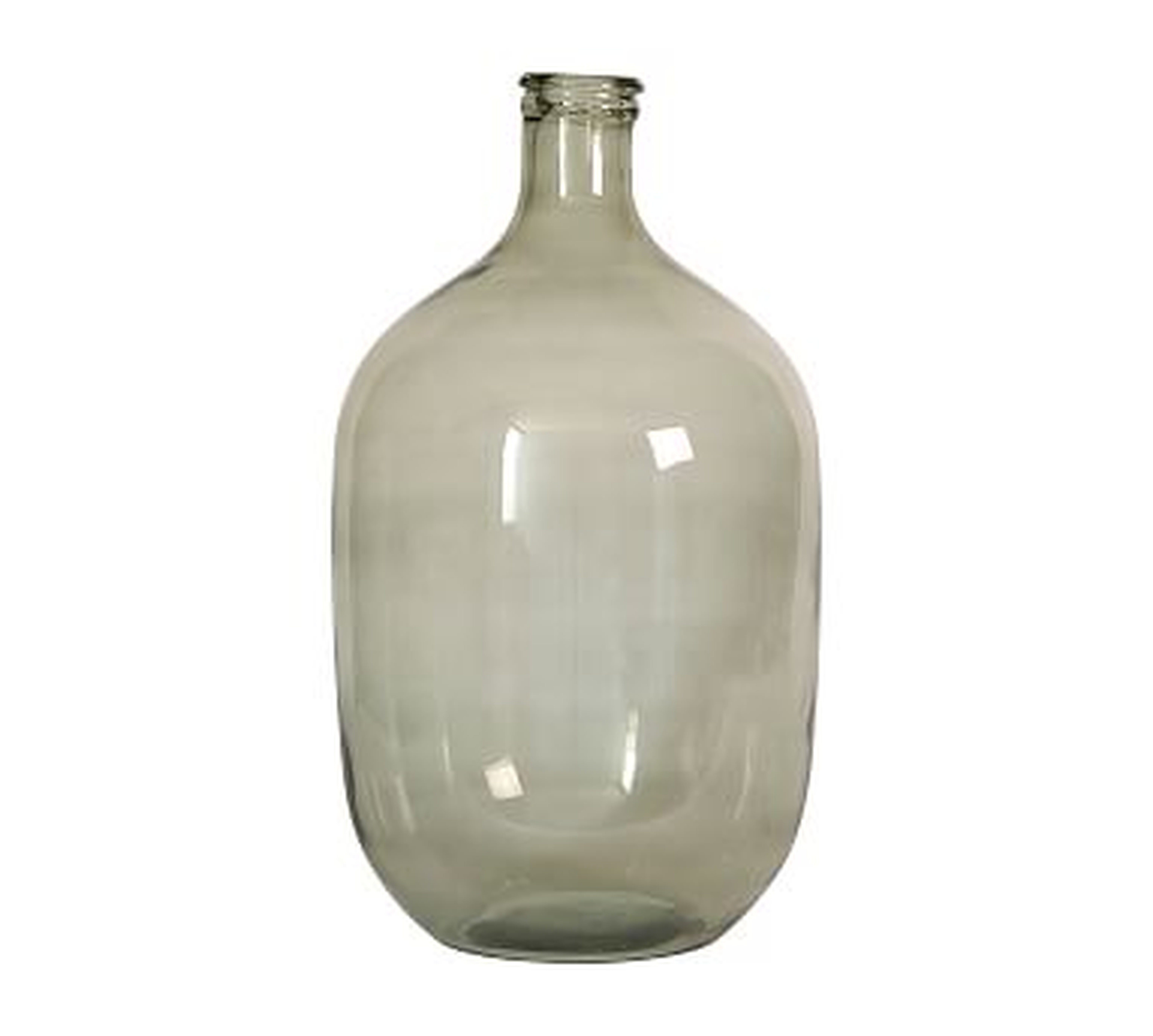 Oval Glass Vase, Green 19.25" h - Pottery Barn