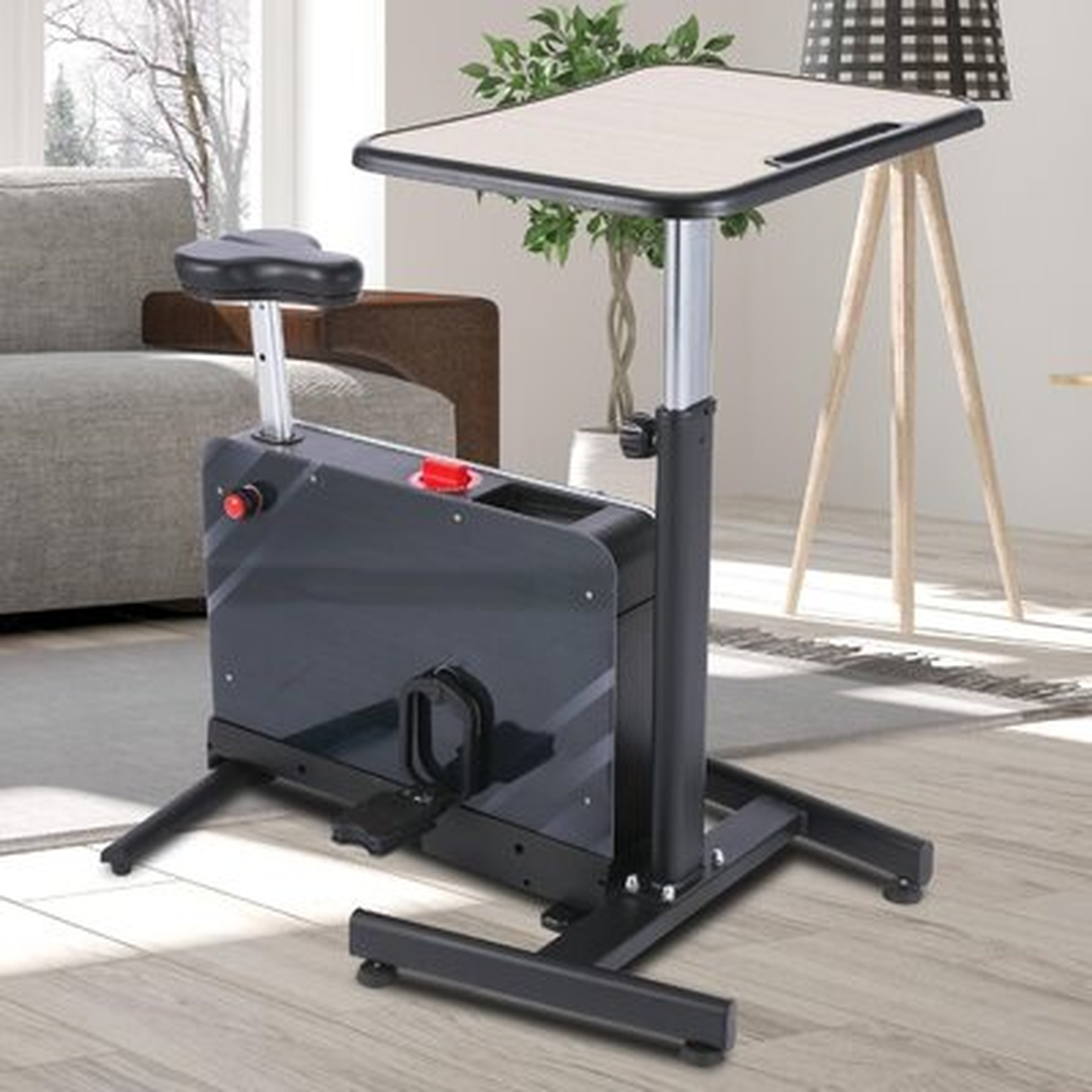 Pedal Exercise Bike Indoor Magnetic Resistance Cycling Chair With Table - Wayfair