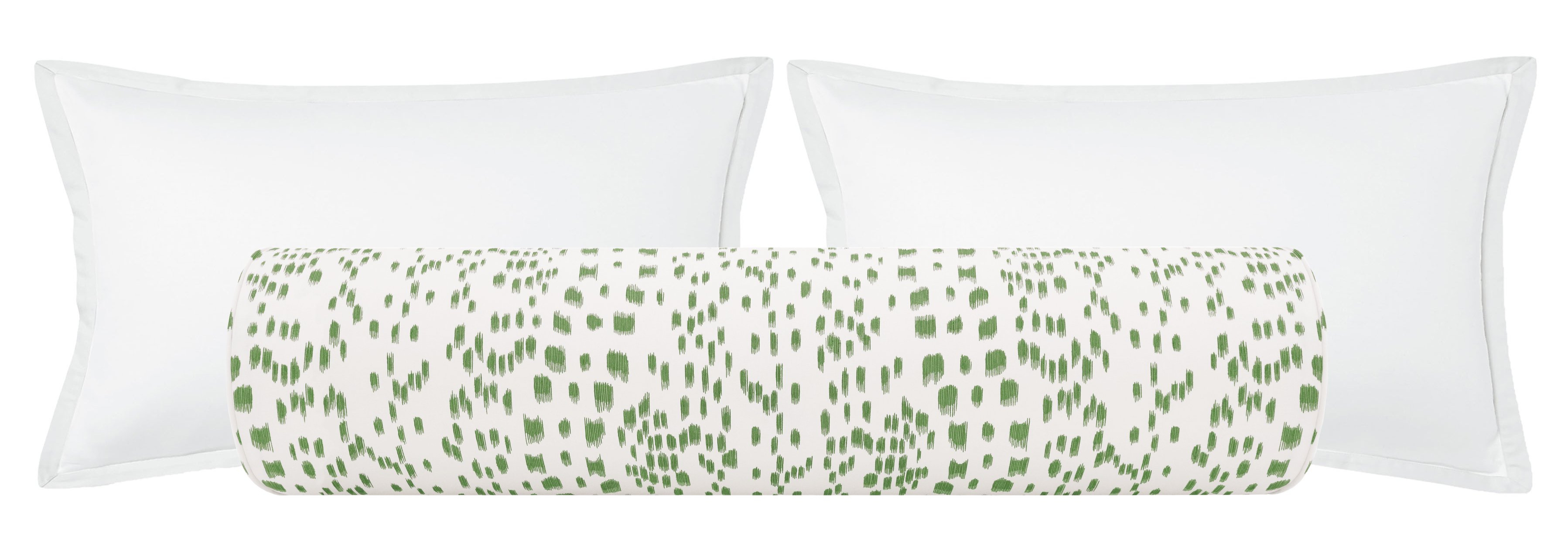 THE BOLSTER :: LES TOUCHES // GREEN | BRUNSCHWIG & FILS - TWIN // 9" x 24" - Little Design Company