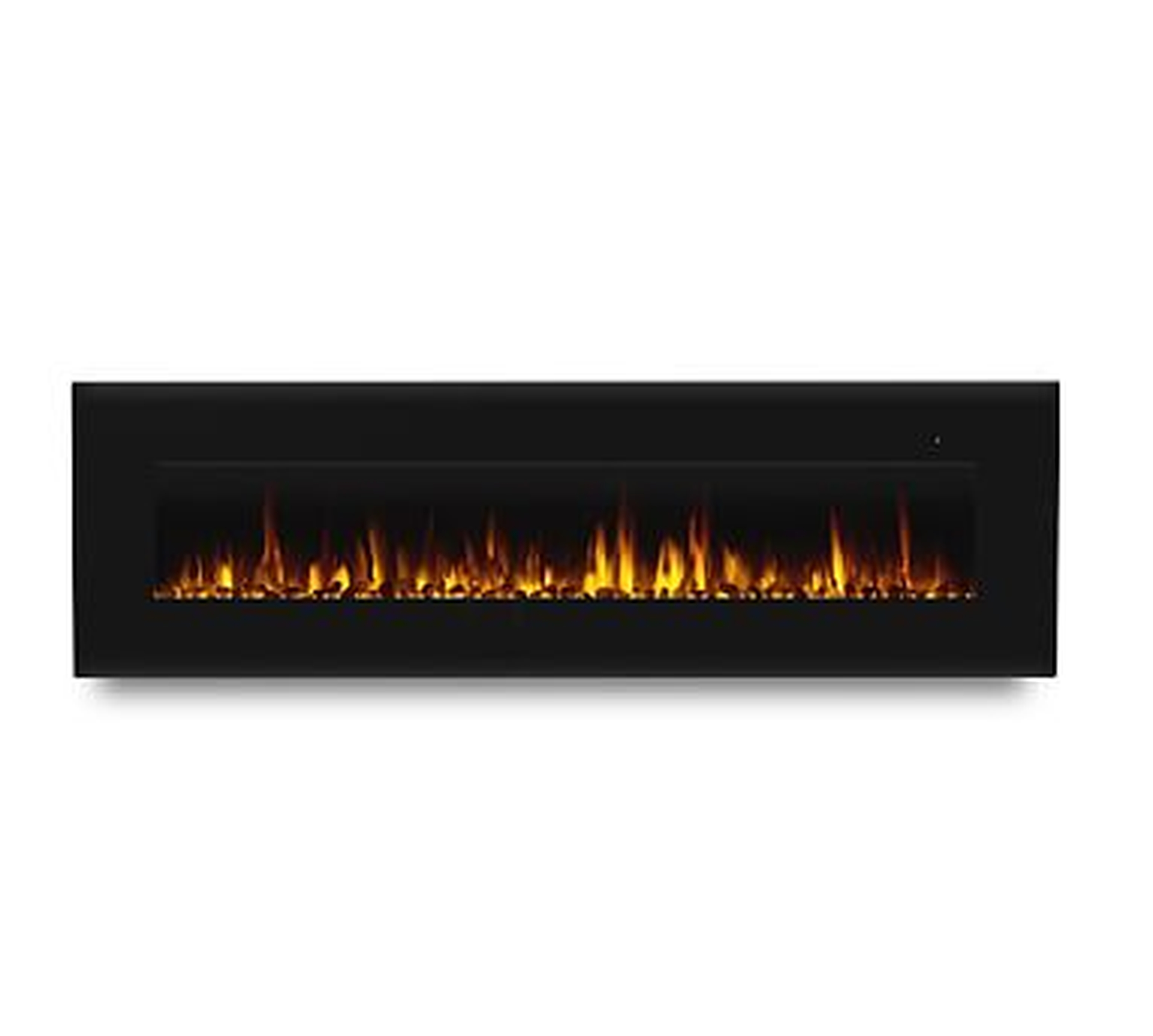 Clay Electric Wall Fireplace, Black - Pottery Barn