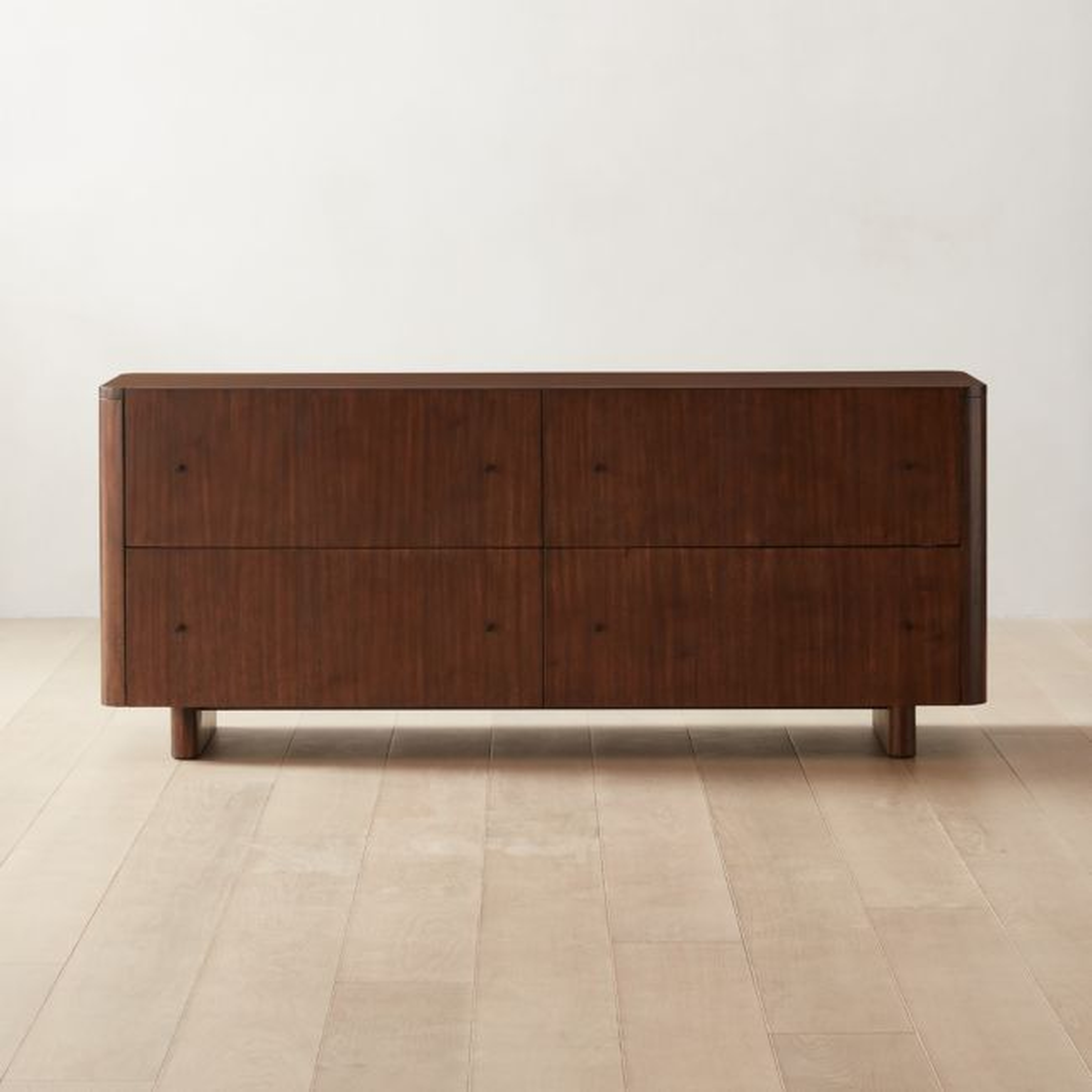 Andora Low 4-Drawer Wood Dresser - CB2