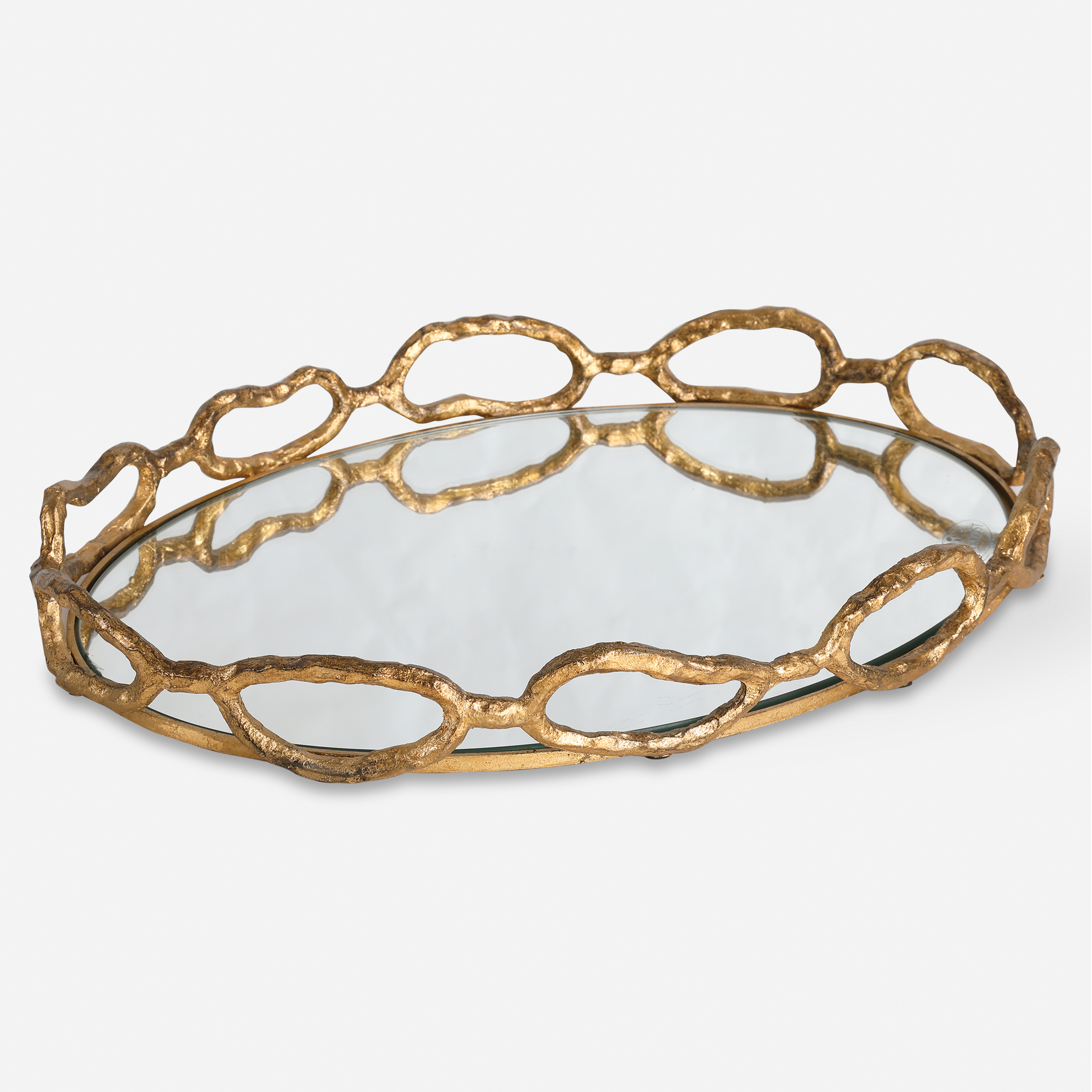 Cable Chain Mirrored Tray - Uttermost