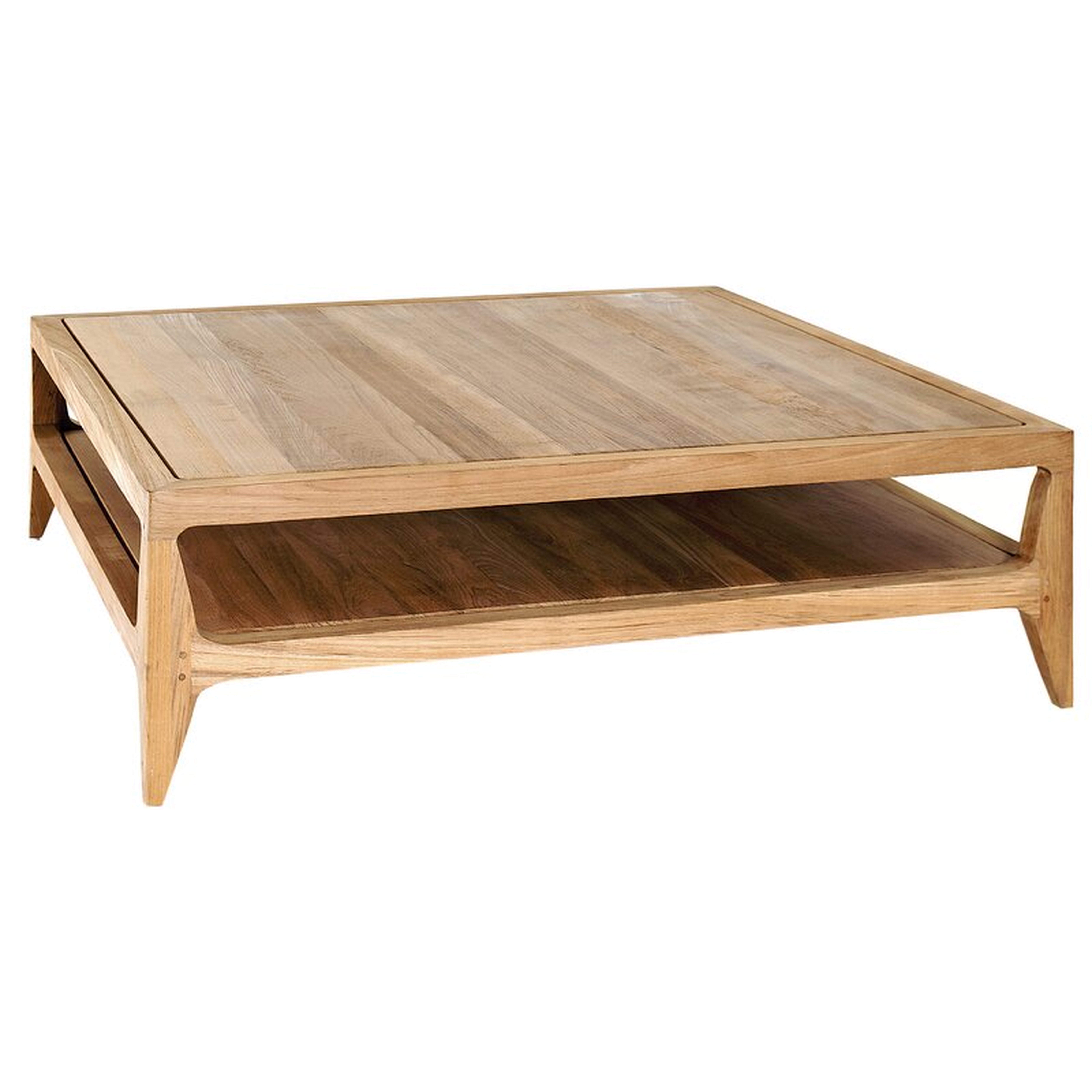 OASIQ Limited 300 Solid Wood 4 Legs Coffee Table with Storage - Perigold