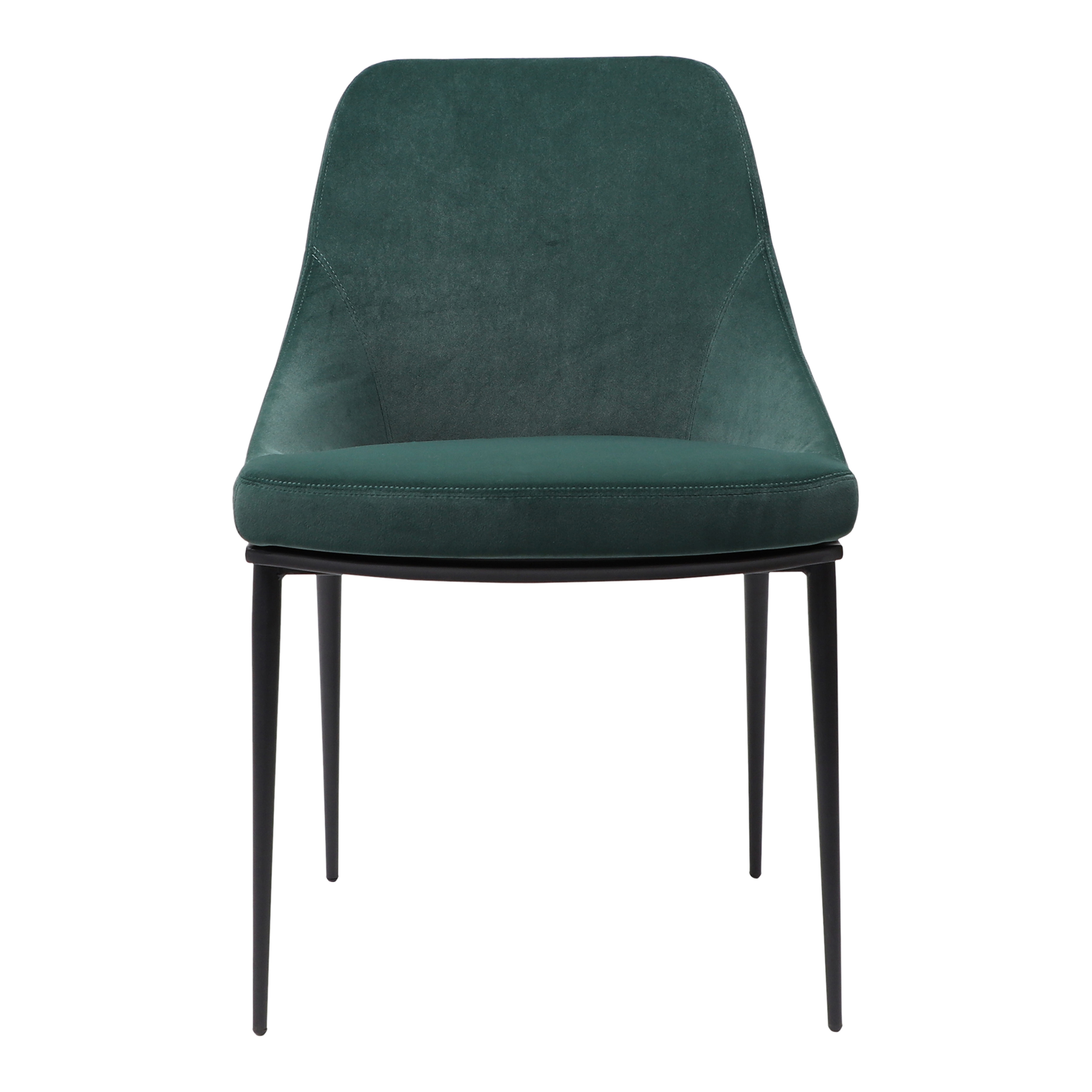 Sedona Dining Chair Green Velvet - Set Of Two - Moes Home Collection