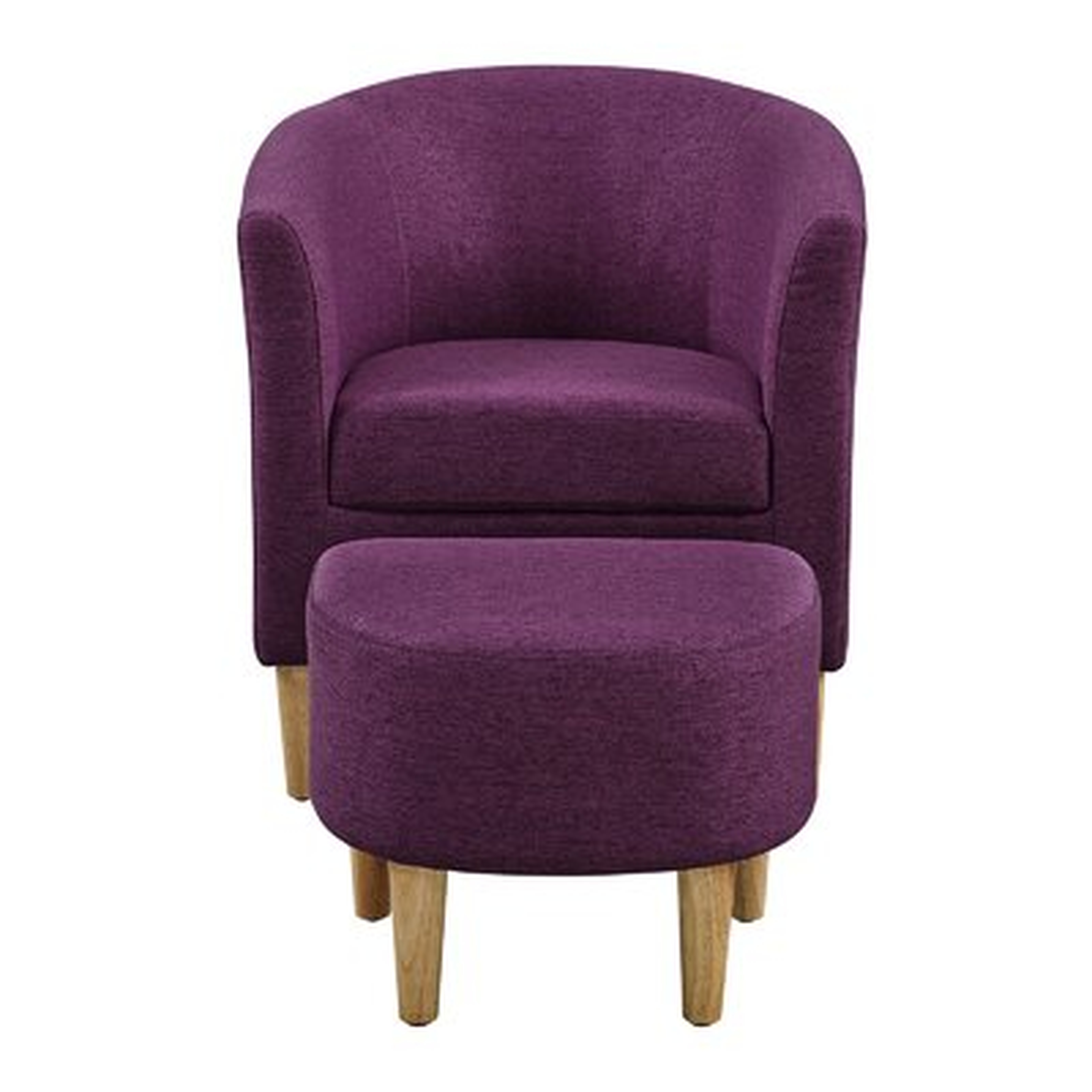 Modern Armchair and Ottoman - Wayfair