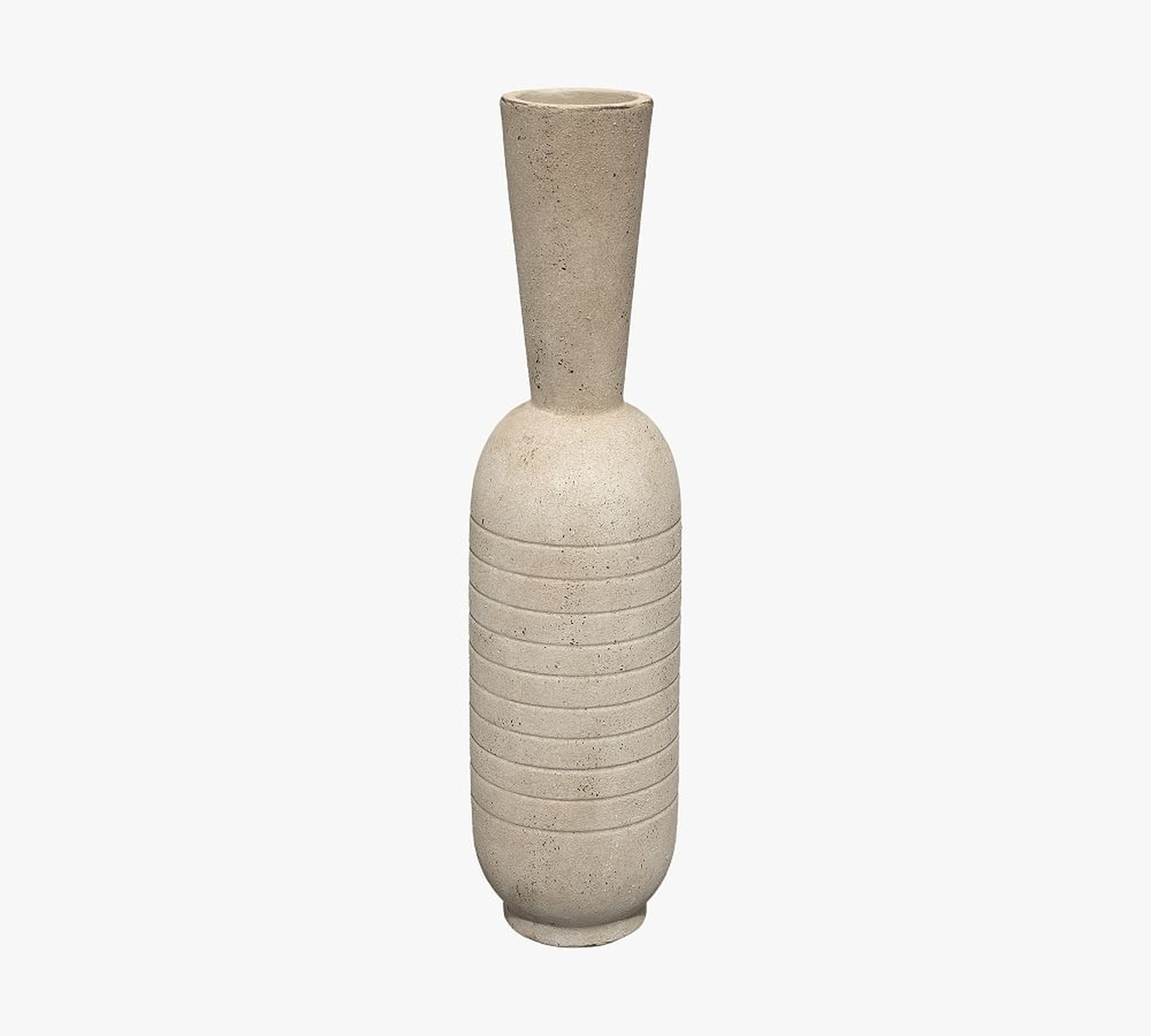 Haut Handcrafted Ceramic Vase, 17"H, Cream - Pottery Barn