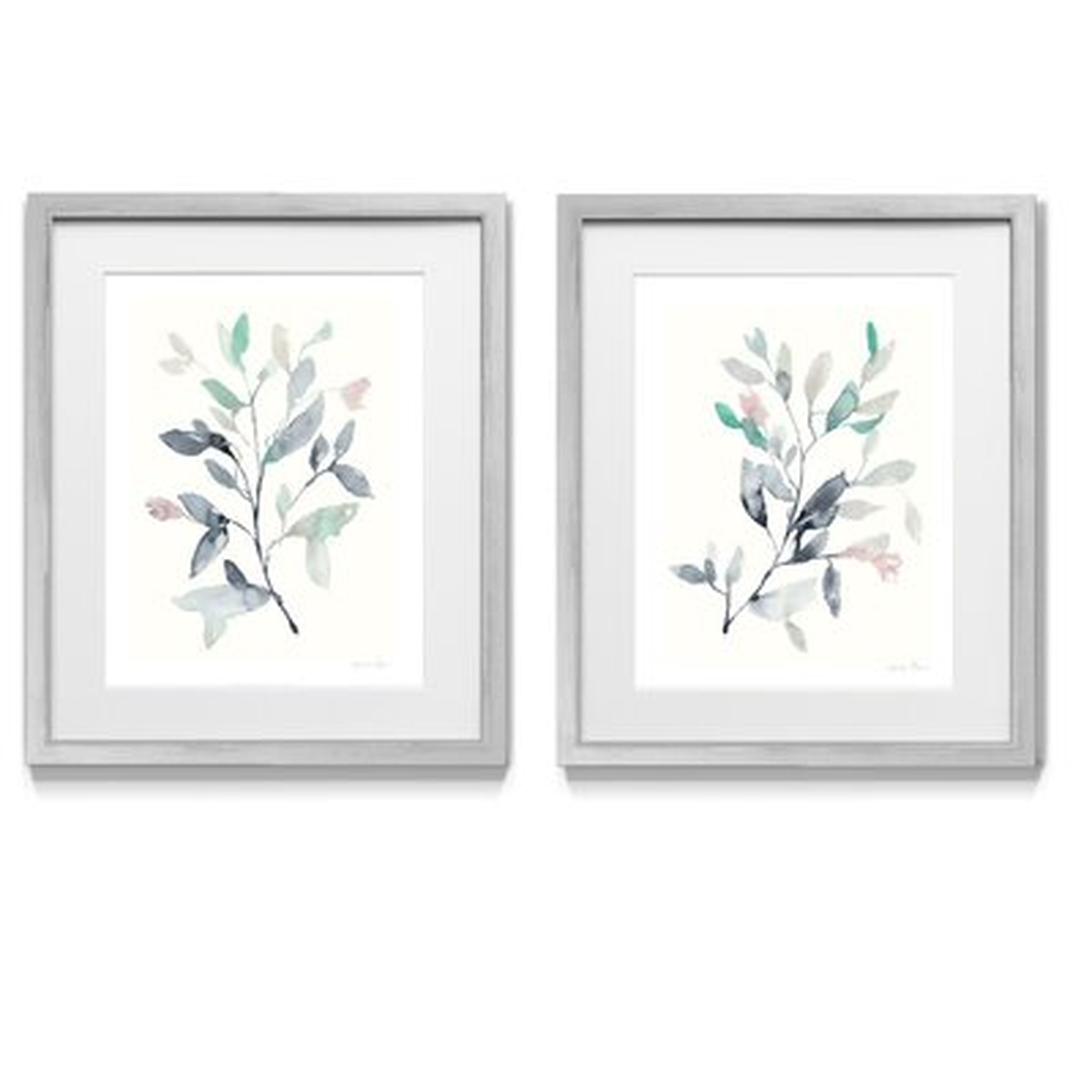 Water Branches I - 2 Piece Picture Frame Graphic Art Print Set on Paper - Wayfair