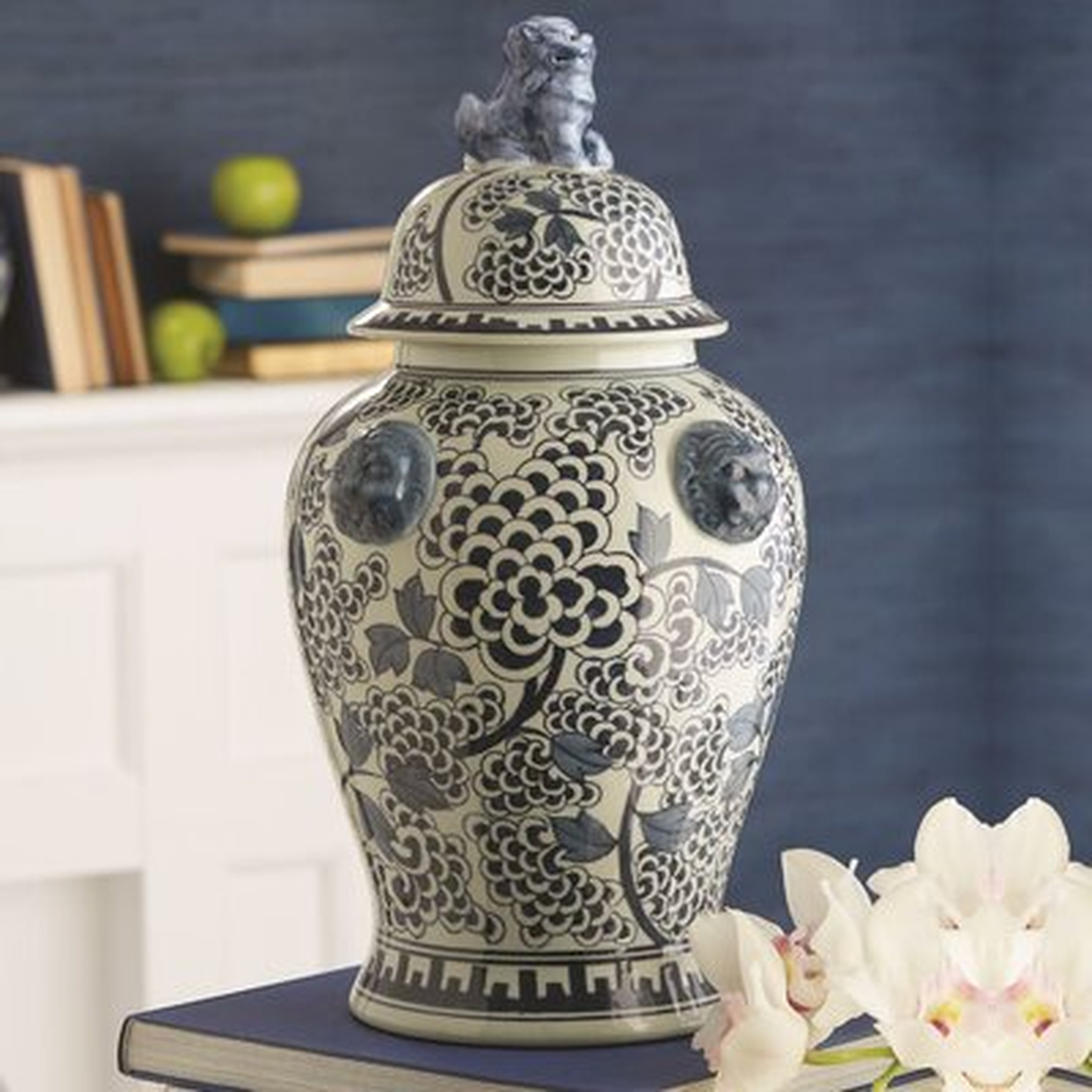 Volente Blue 19" Porcelain Ginger Jar - Wayfair