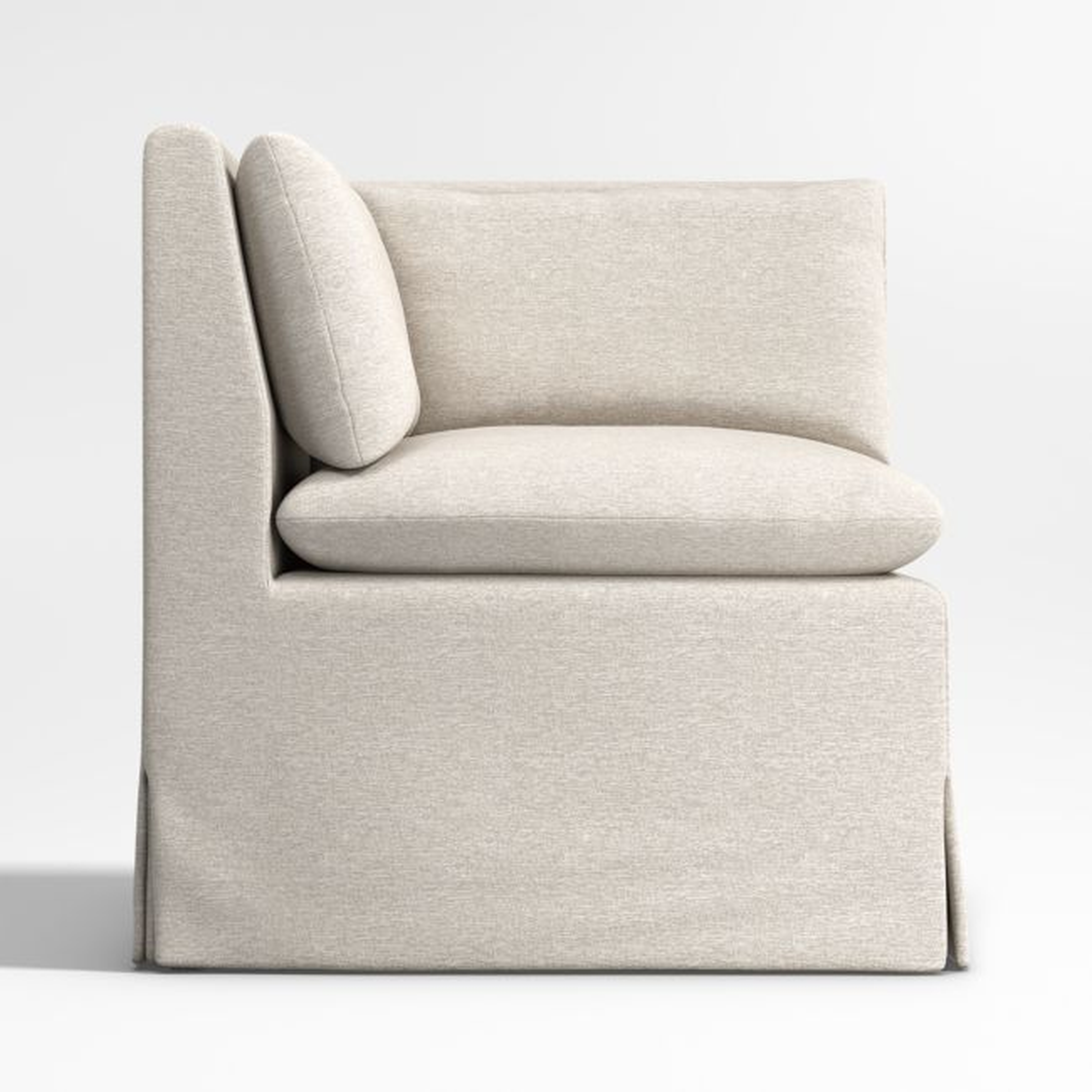 Belmar Corner Upholstered Banquette Chair with Performance Fabric - Crate and Barrel