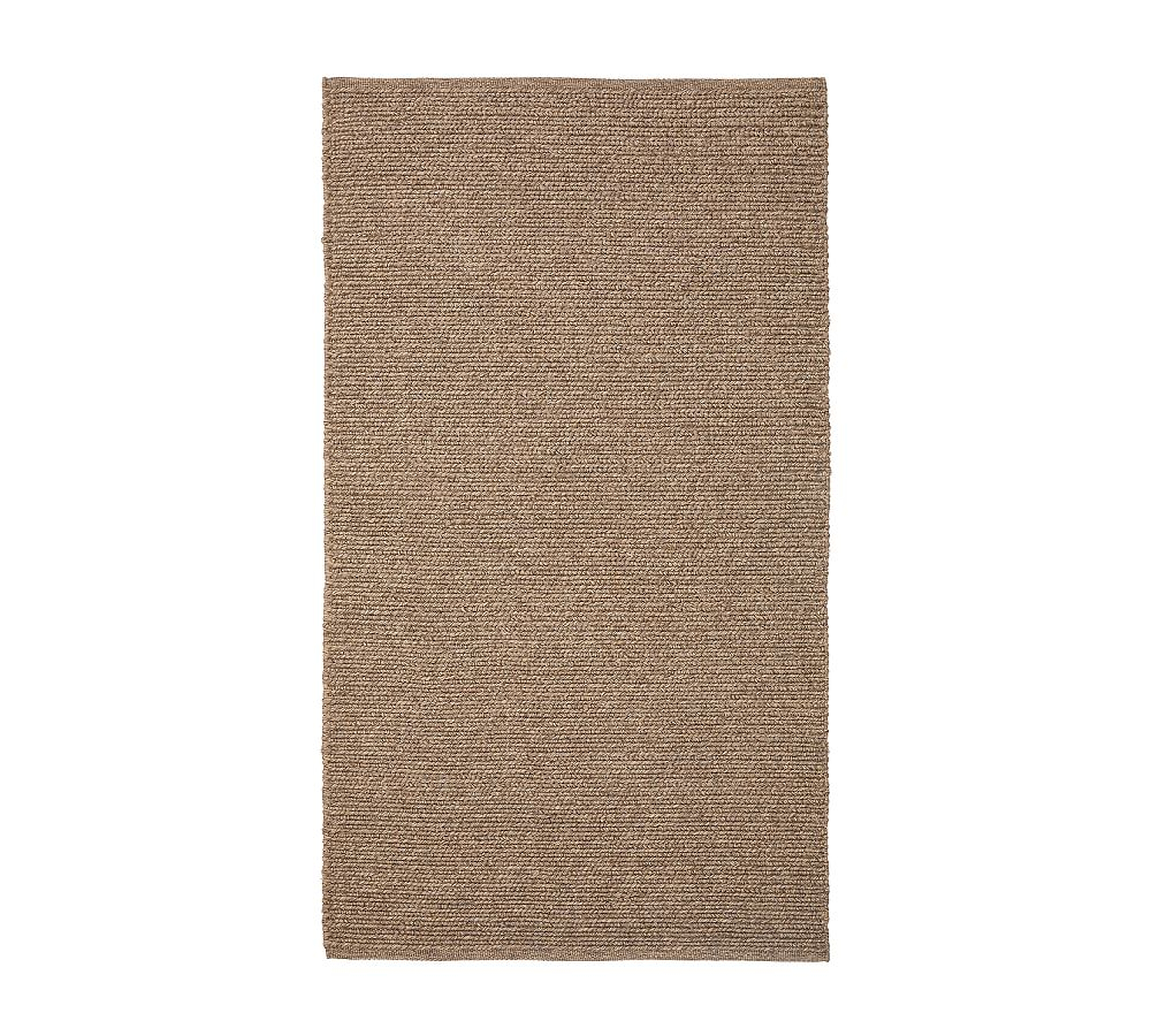 Performance Faux Natural Fiber Indoor/Outdoor Rug, 3' x 5', Heathered Cappucino - Pottery Barn