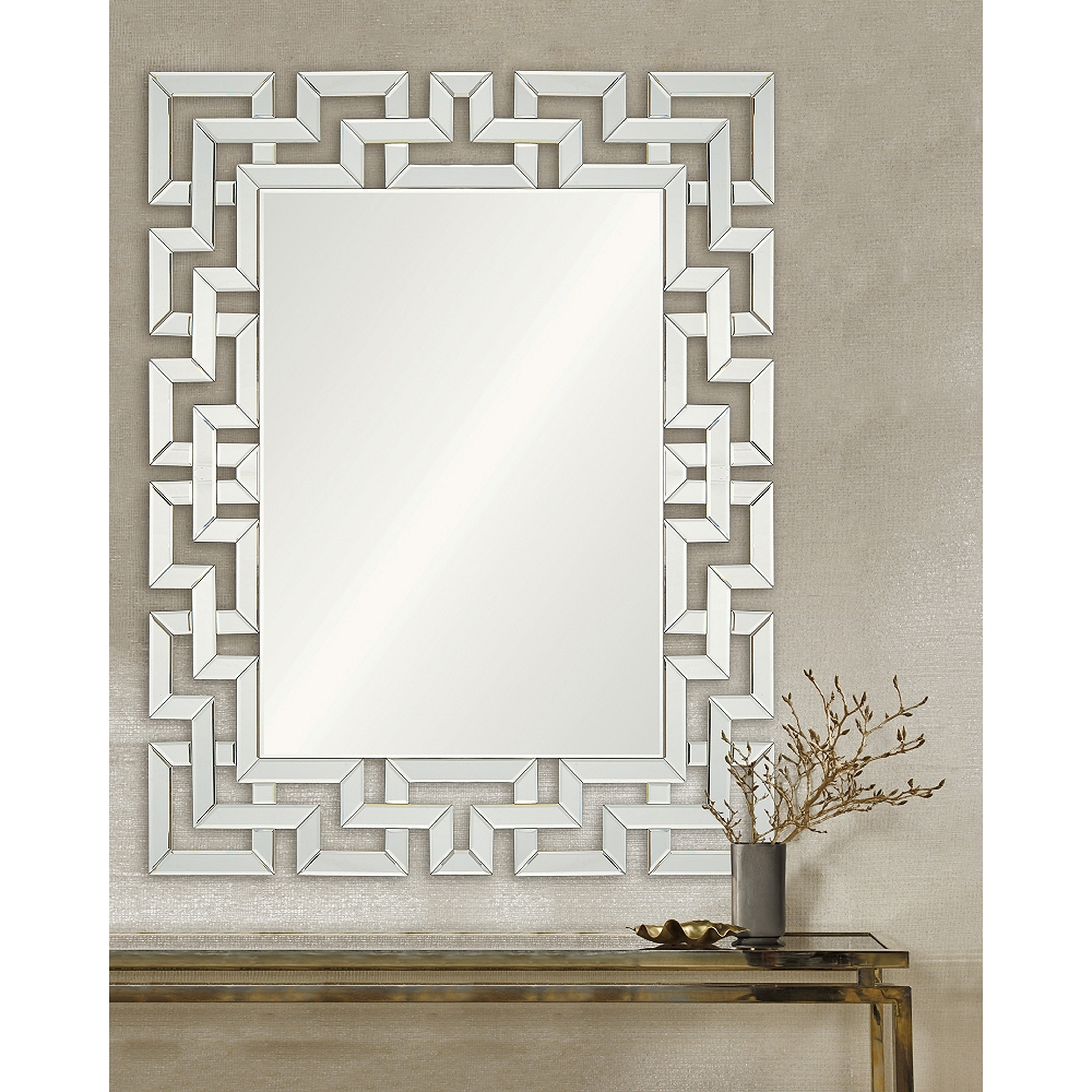 Garance Intricate 39" x 48" Rectangular Wall Mirror - Style # 78C44 - Lamps Plus