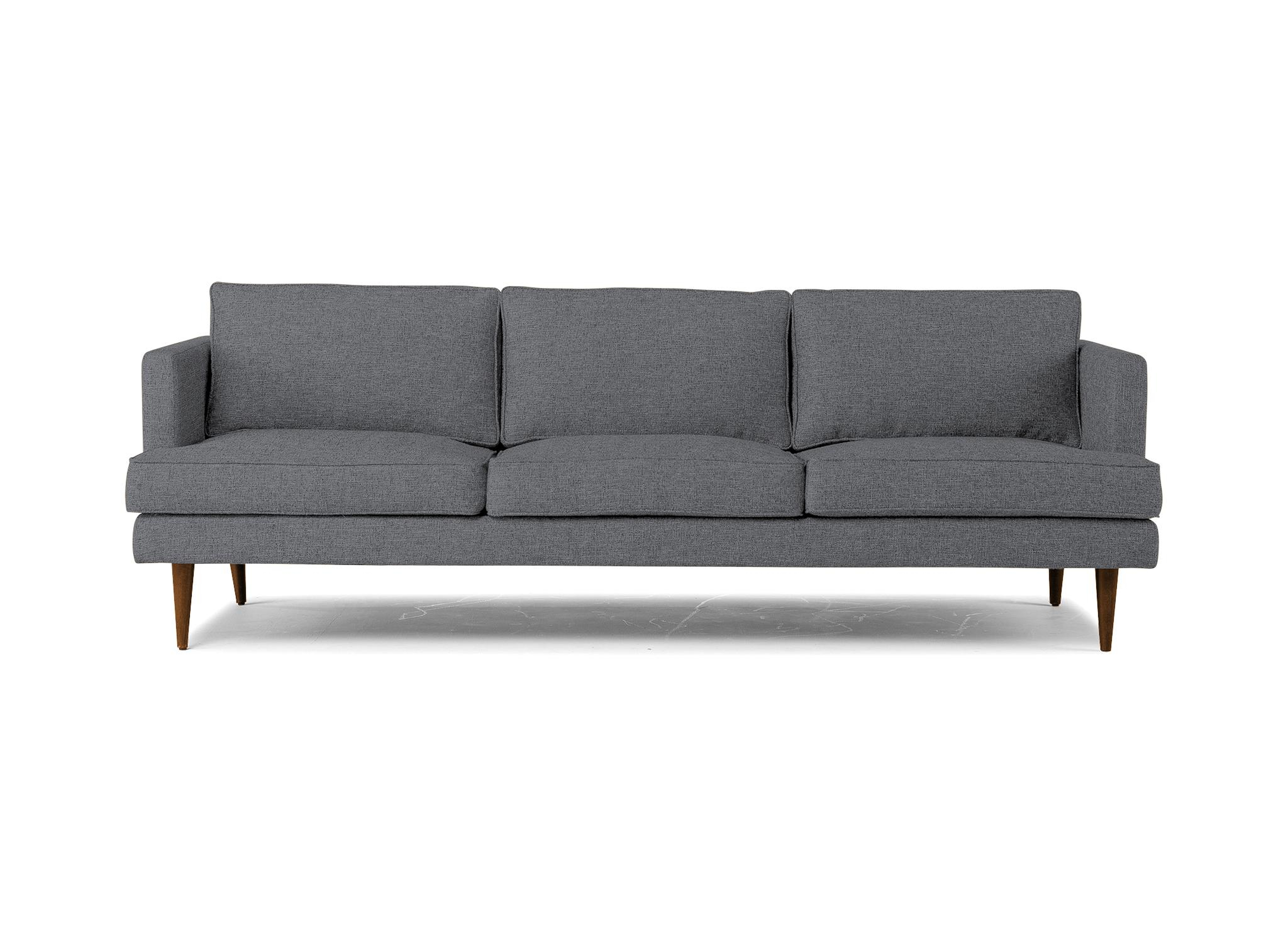 Gray Preston Mid Century Modern Grand Sofa - Essence Ash - Mocha - Joybird