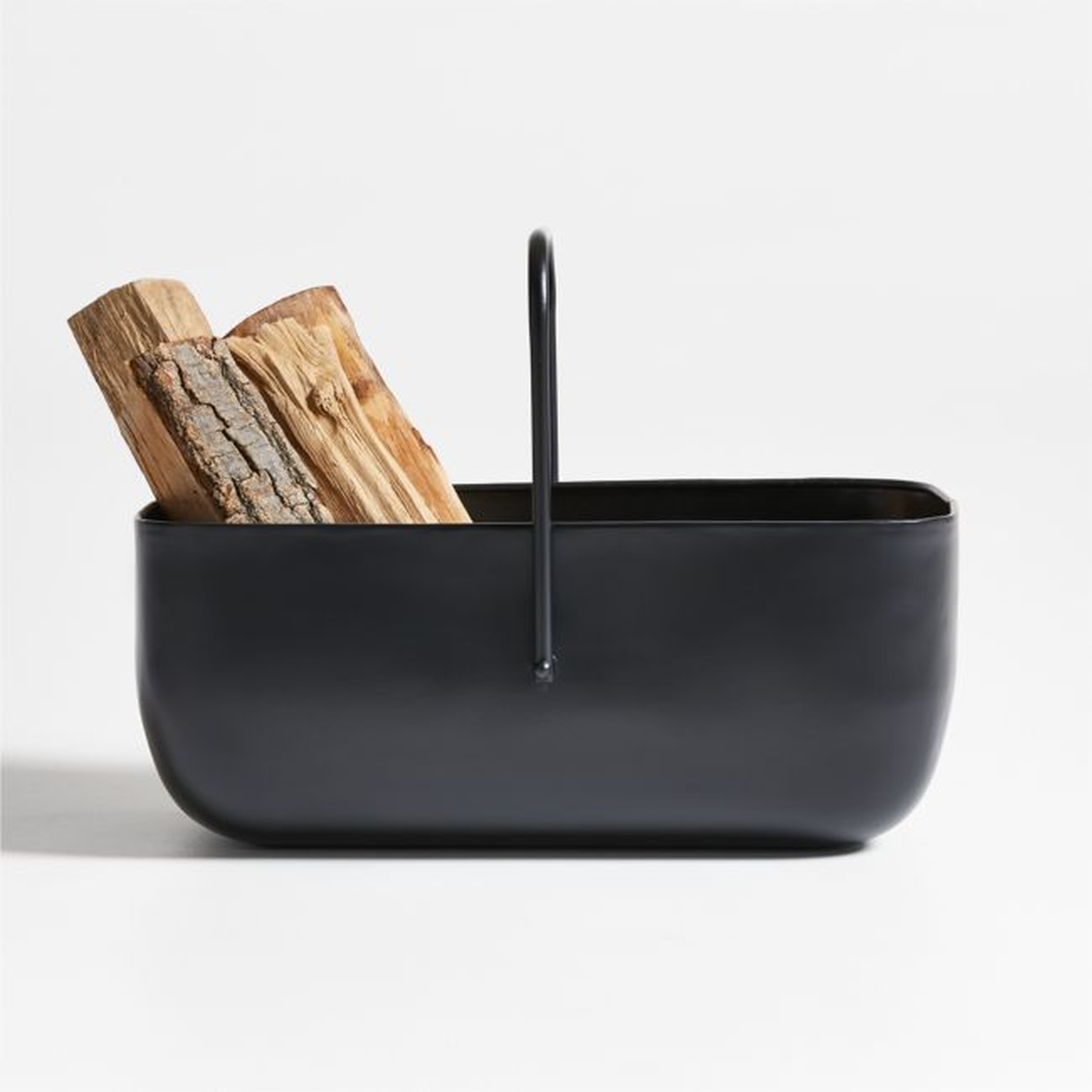 Telum Black Log Holder - Crate and Barrel