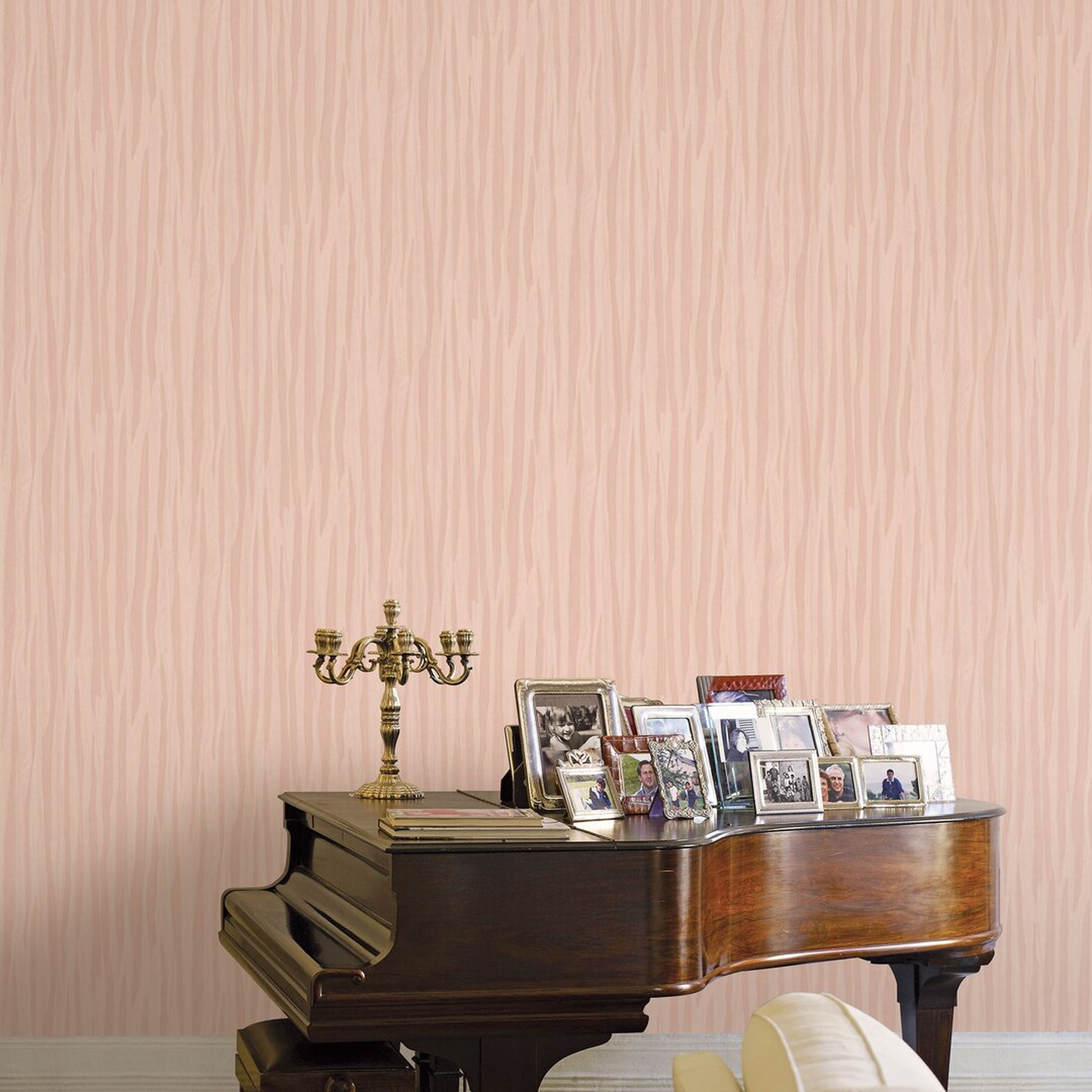 Galerie Wallcoverings Opulence Luxury Italian Pleated Texture Double Width 33' L x 42"" W Wallpaper Roll - Perigold
