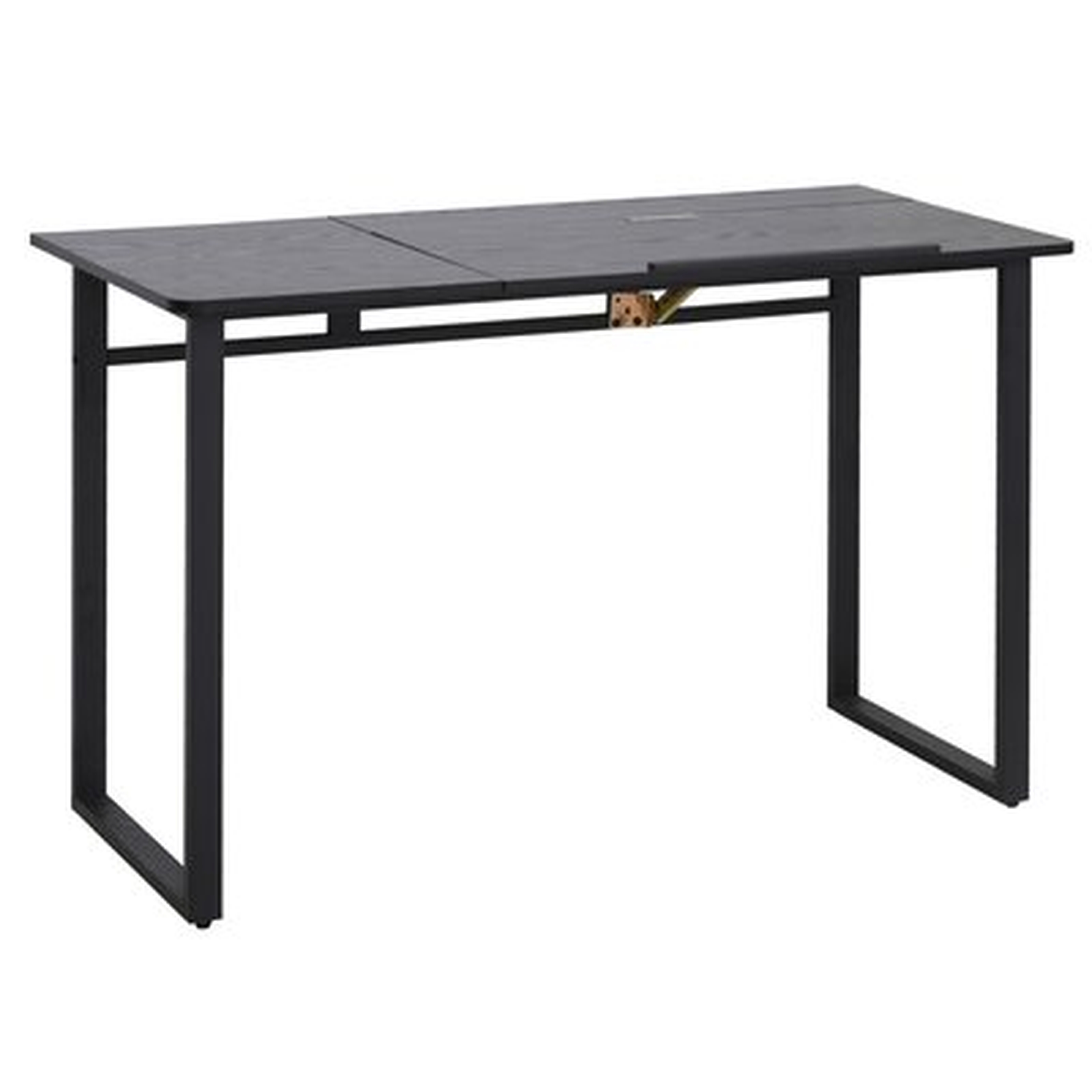 Computer Desk Writing Table With Small Angle Adjustable Tabletop For Drawing Home Office Workstation, Black Wood Grain - Wayfair