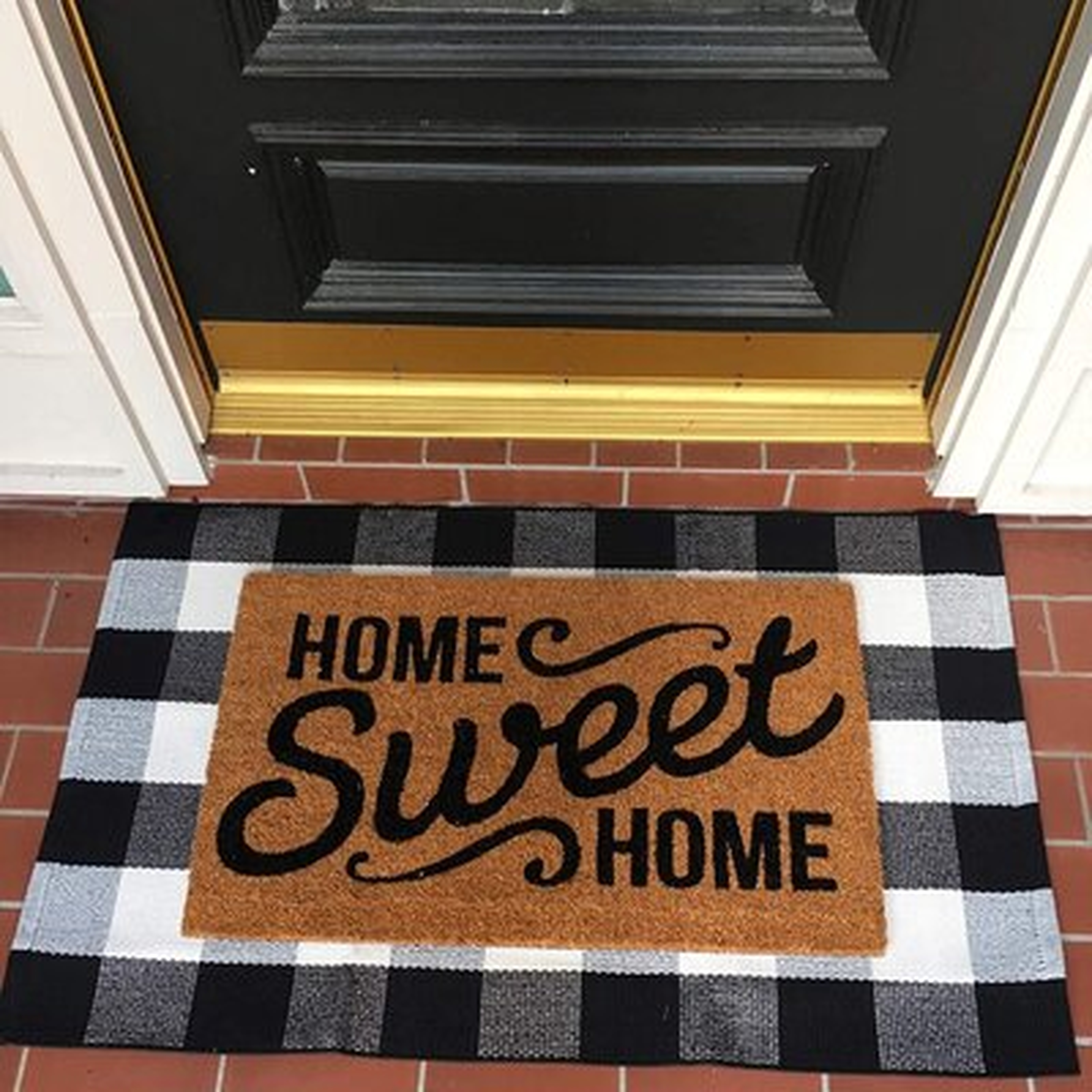 Cotton Buffalo Plaid Rug 27.5 X 43 Inches Check Rugs Hand-Woven Indoor Or Outdoor Rugs For Layered Door Mats Washable Carpet For Front Porch, Kitchen, Farmhouse, Entryway - Wayfair