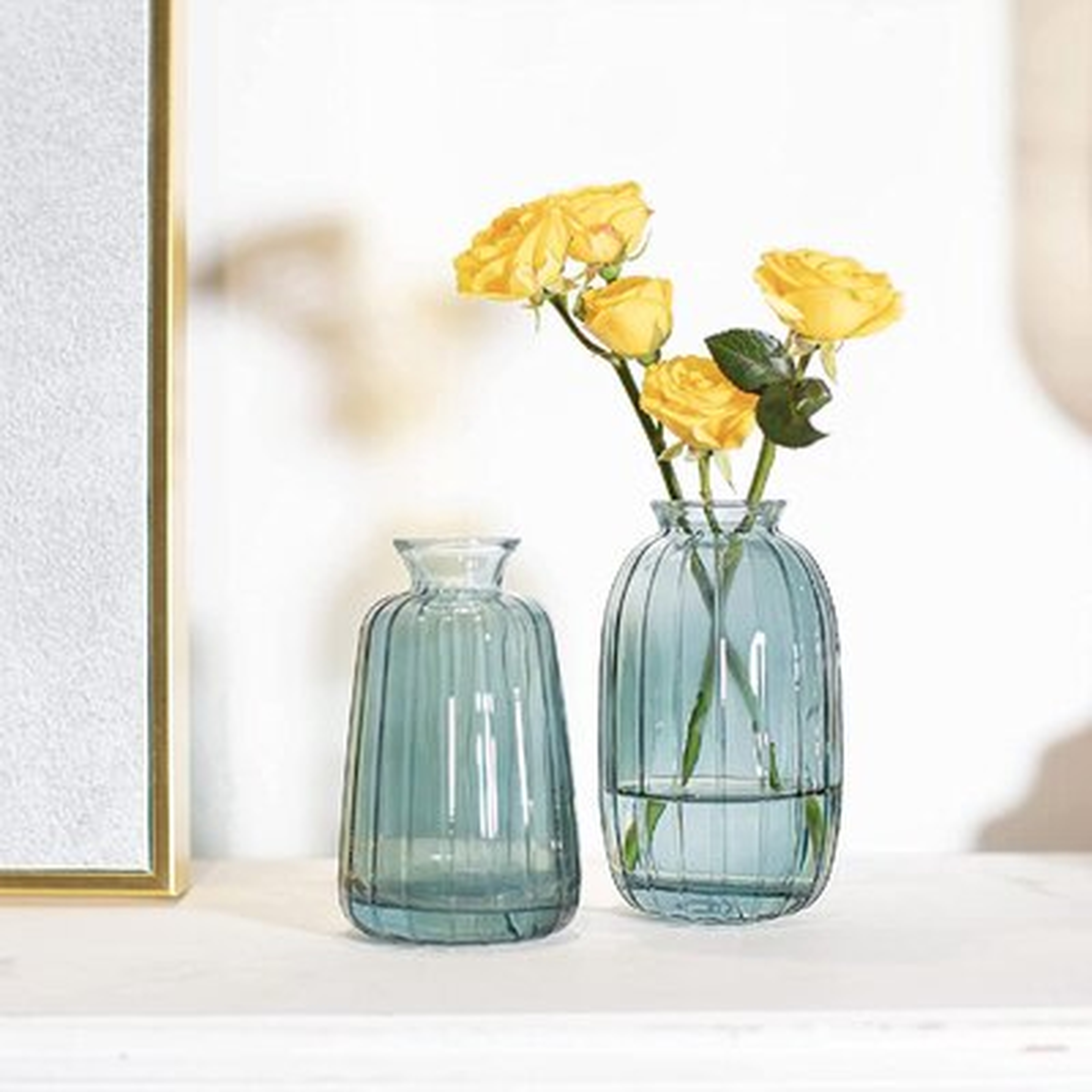 Small Vases,Glass Vasevases, For Decor Set Of 2, Family Decoration,Study,Desk,Vase Decoration,Office Gifts - Wayfair