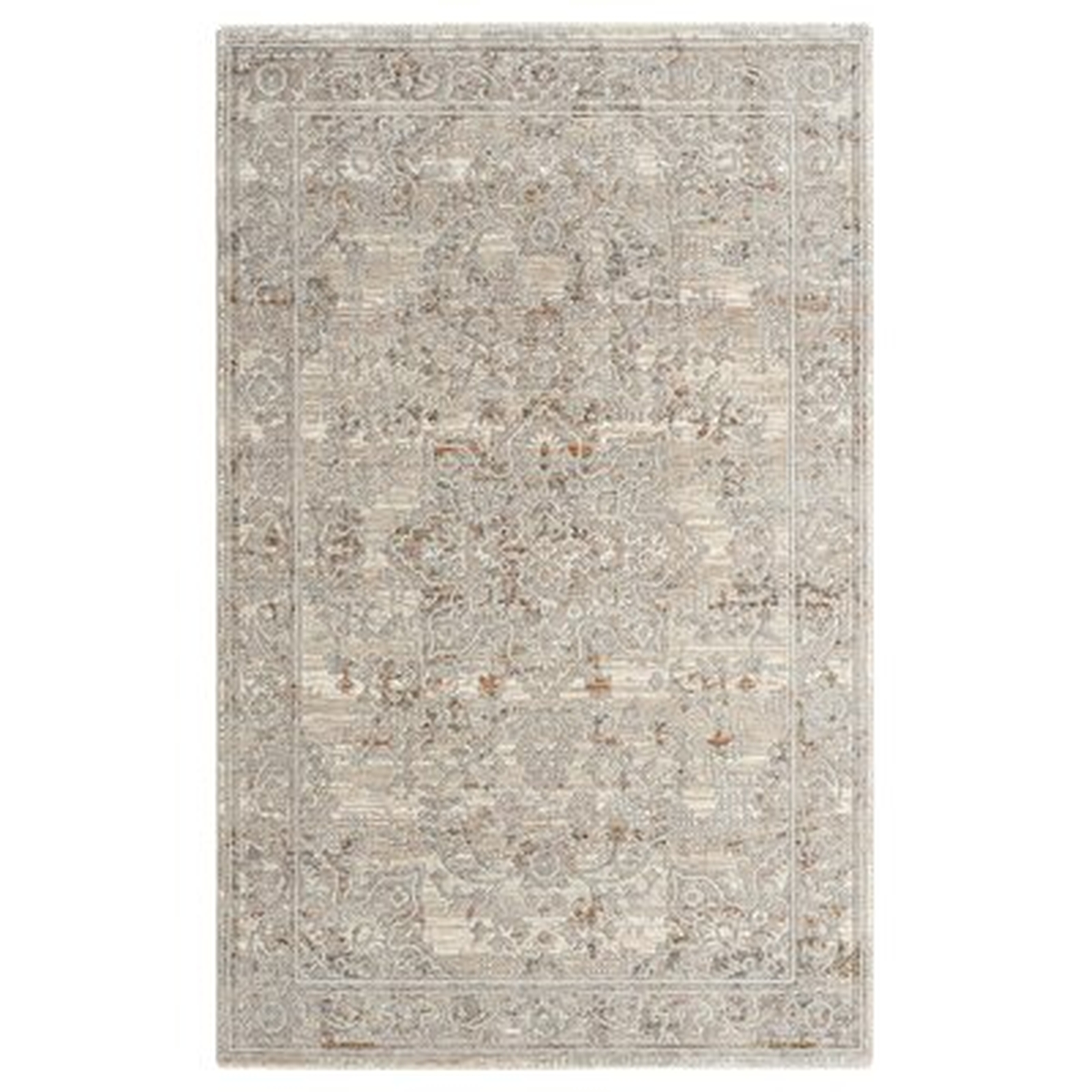Omena Collection Beige Rectangle Area Rug - Wayfair