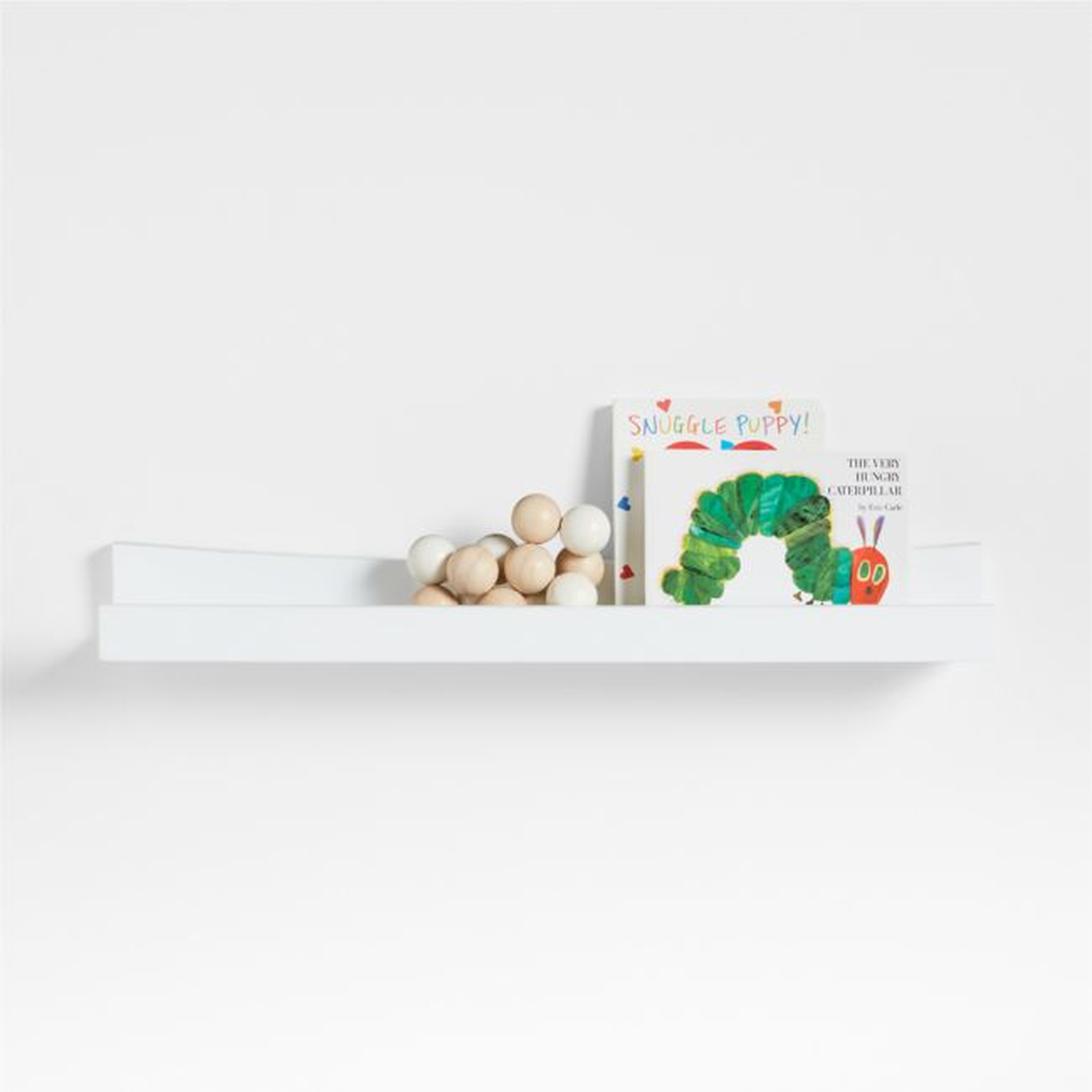 Hampshire White Wood Kids Book Ledge Shelf - Crate & Kids