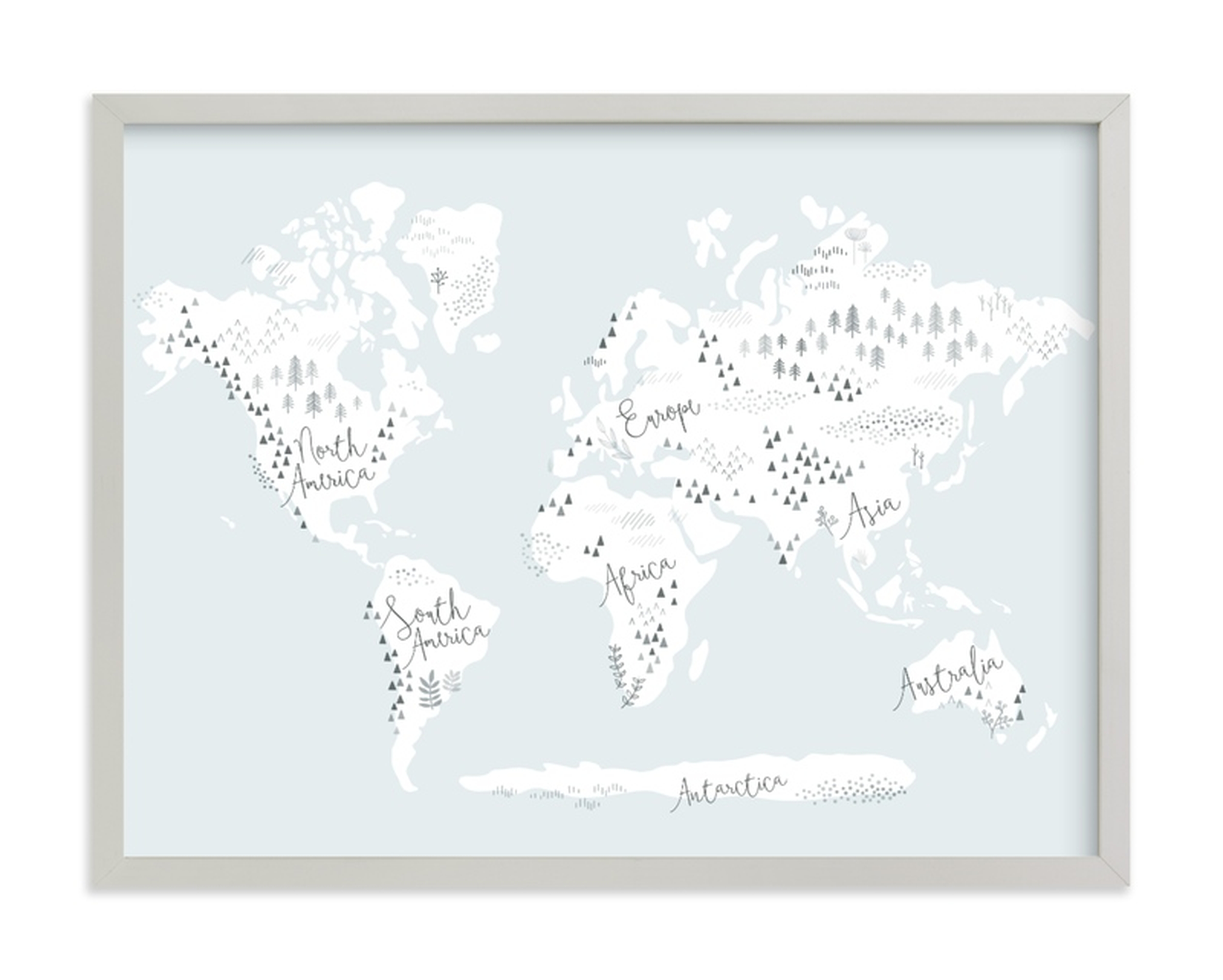 Beautiful World Map Children's Art Print - Minted