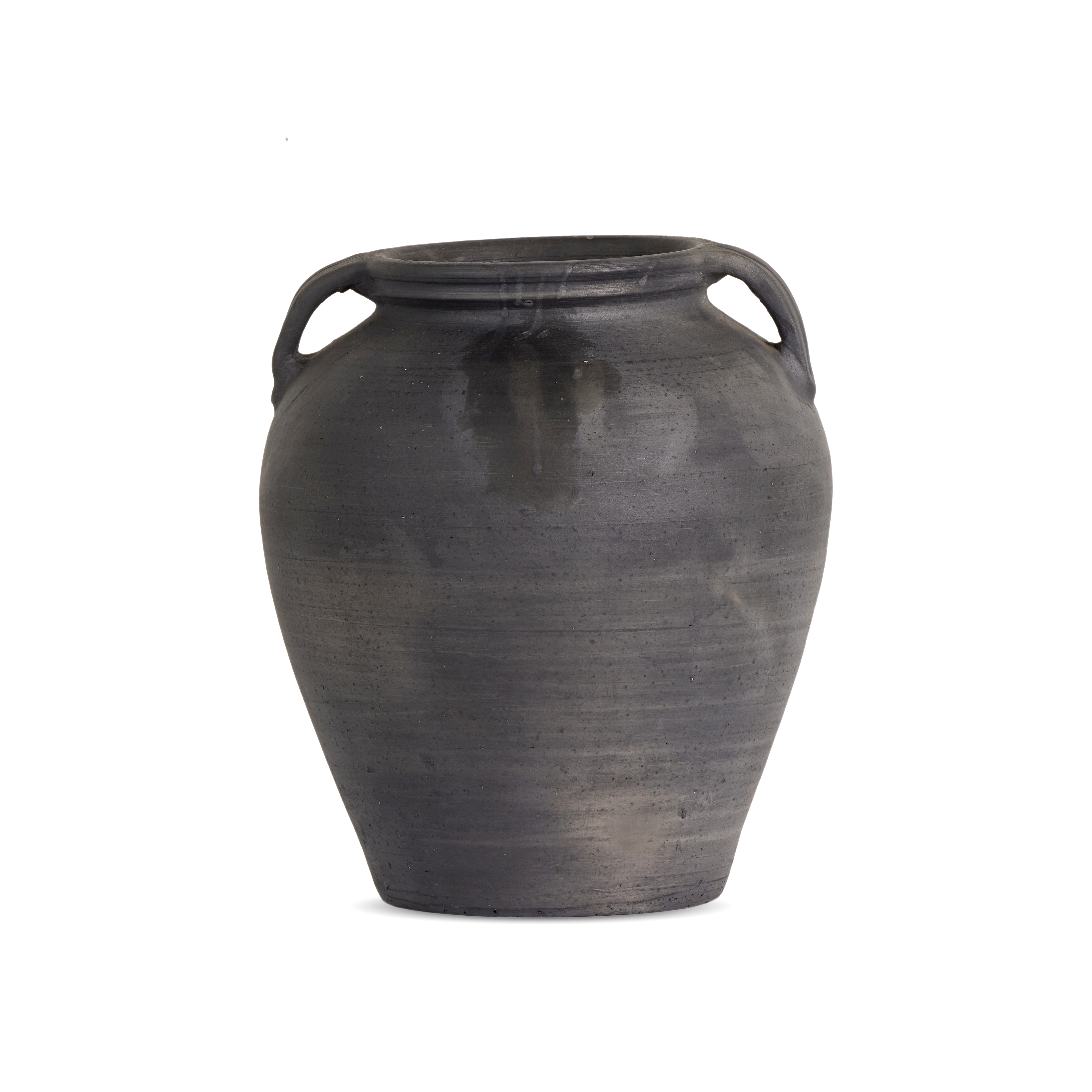 Laith Vase-Aged Black Ceramic - Four Hands