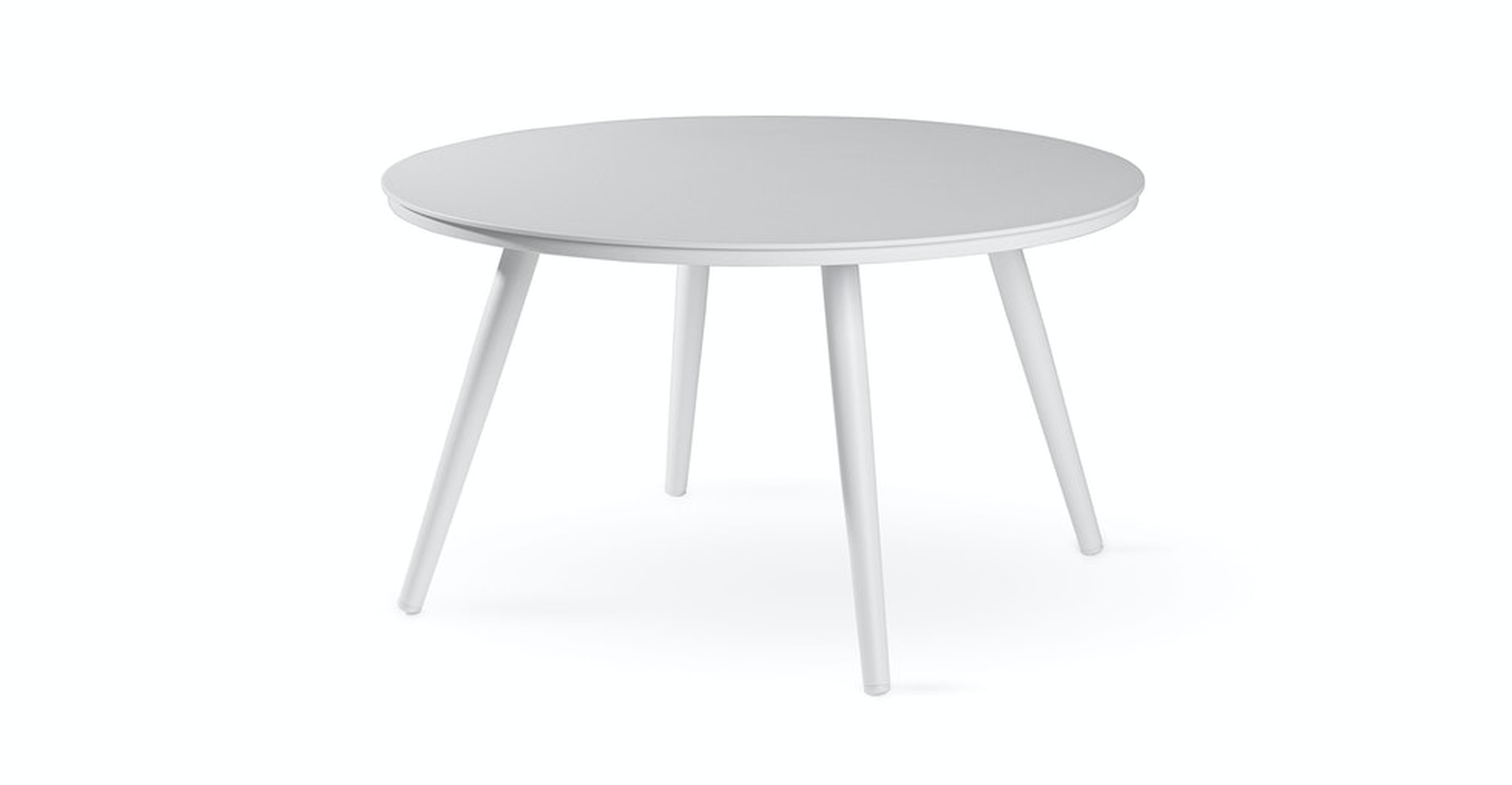 Halden Alpine White 28" Round Side Table - Article