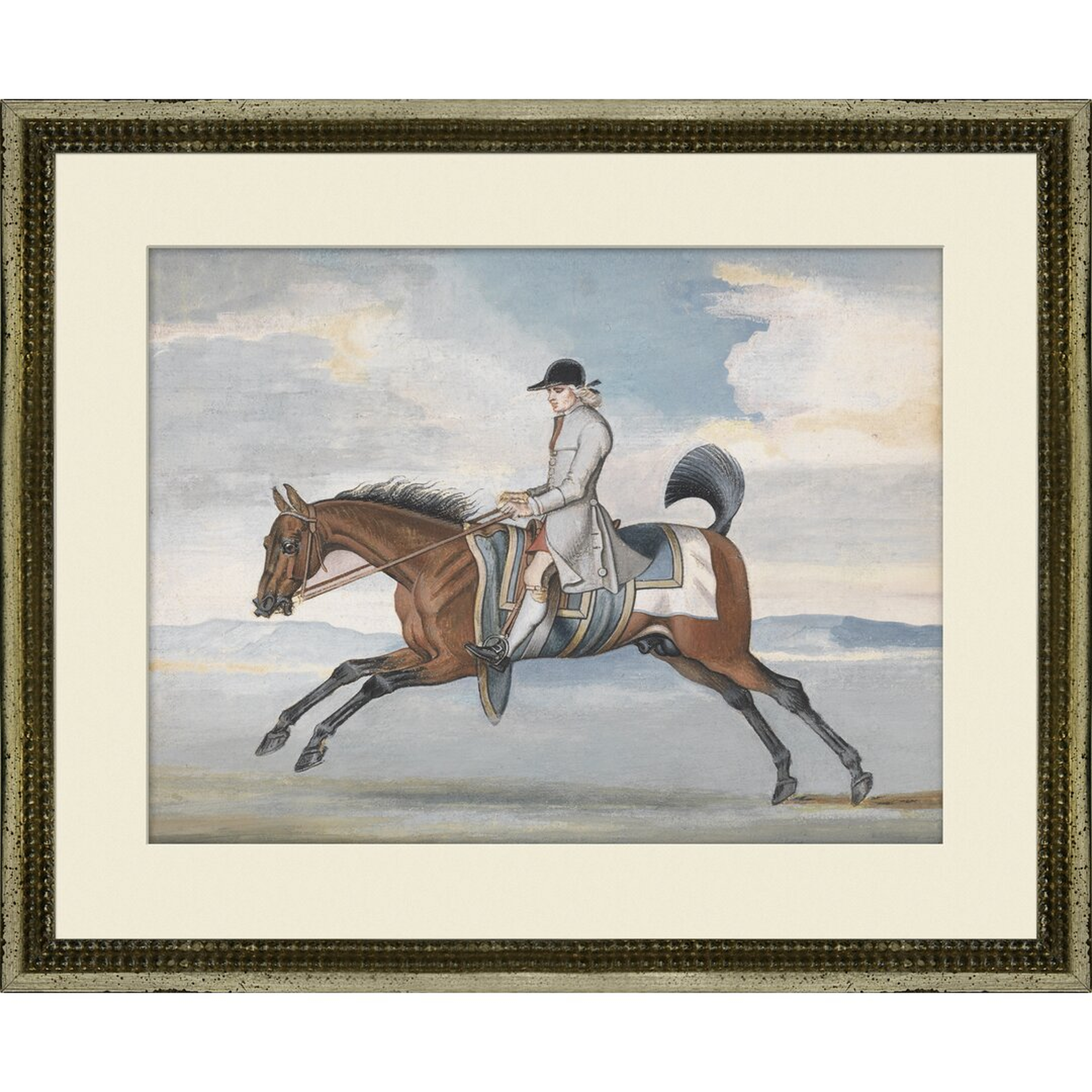 "Finn & Ivy 'Horse and Rider' Framed Print" - Perigold