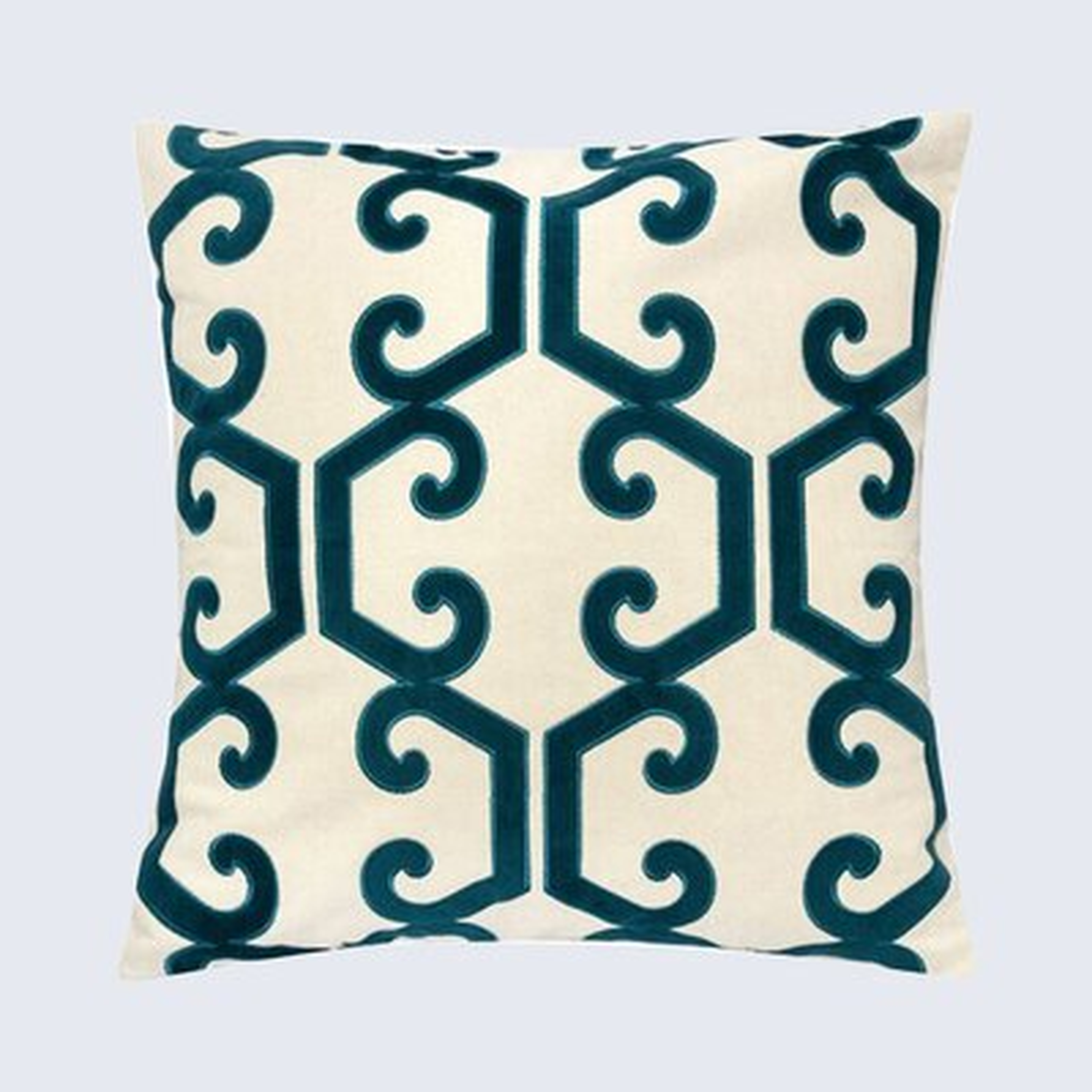 Theresa Applique Cotton Geometric Throw Pillow - Wayfair