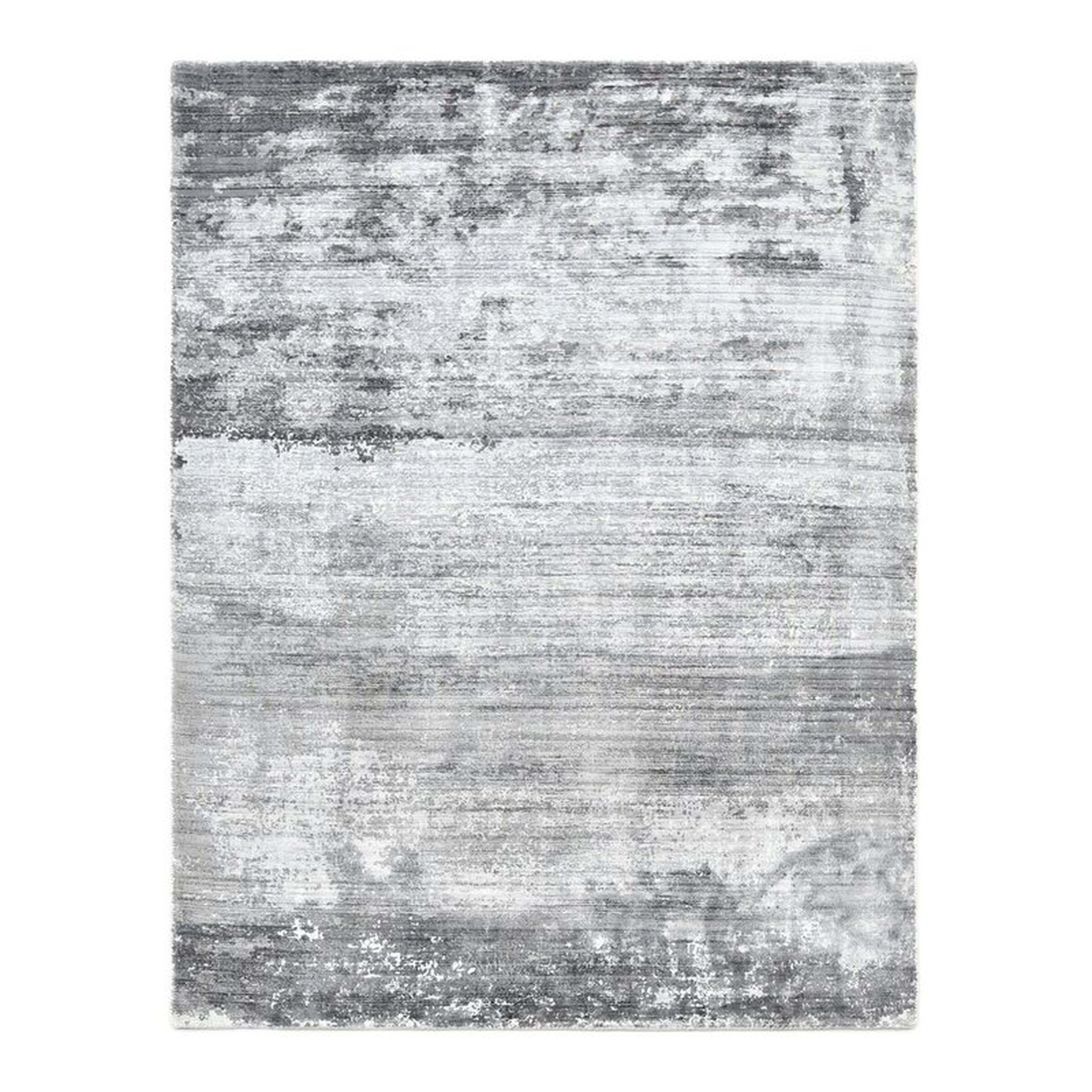 Solo Rugs Ira Abstract Gray Area Rug Rug Size: Rectangle 8' W x 10' L - Perigold