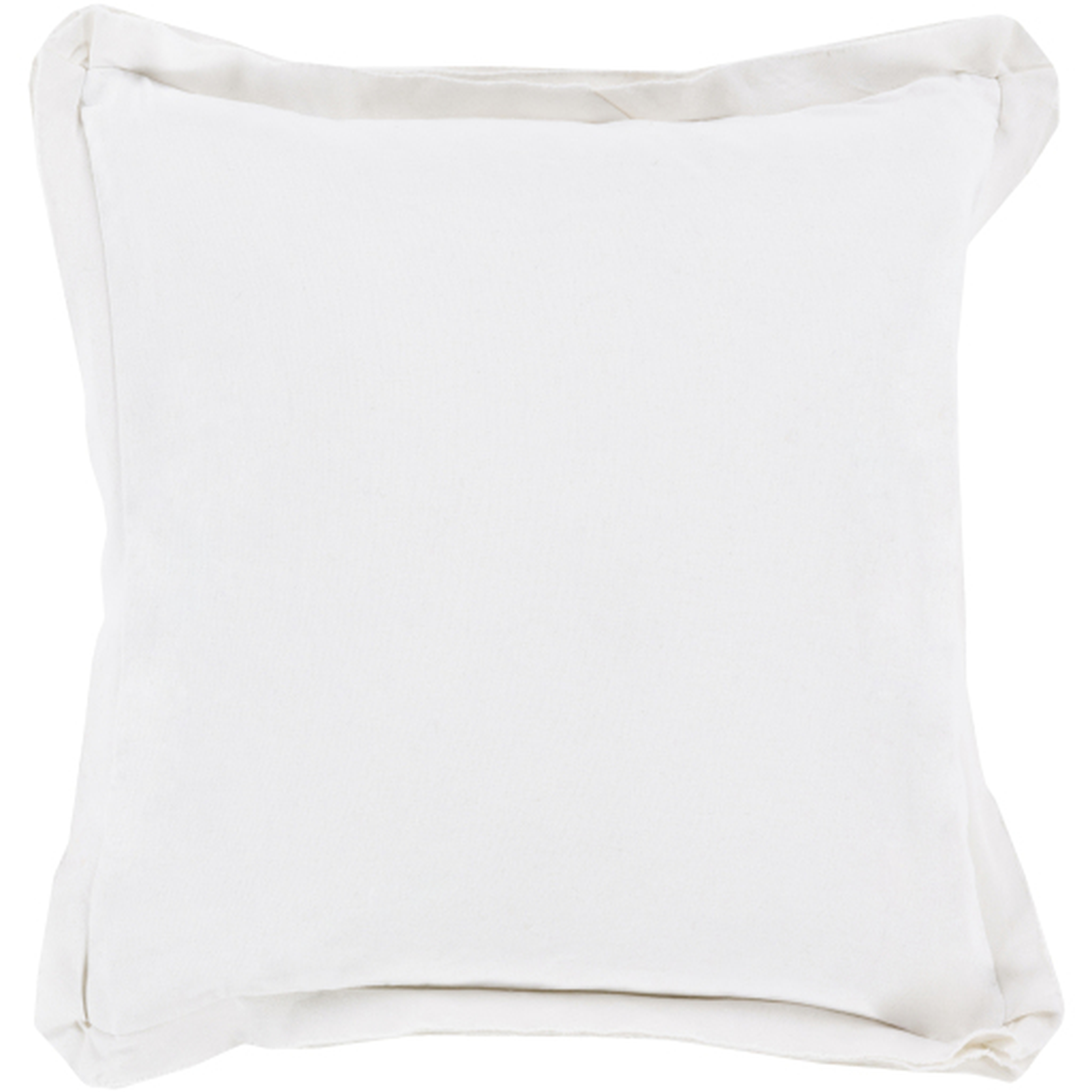 Triple Flange Throw Pillow, 18" x 18", pillow cover only - Surya