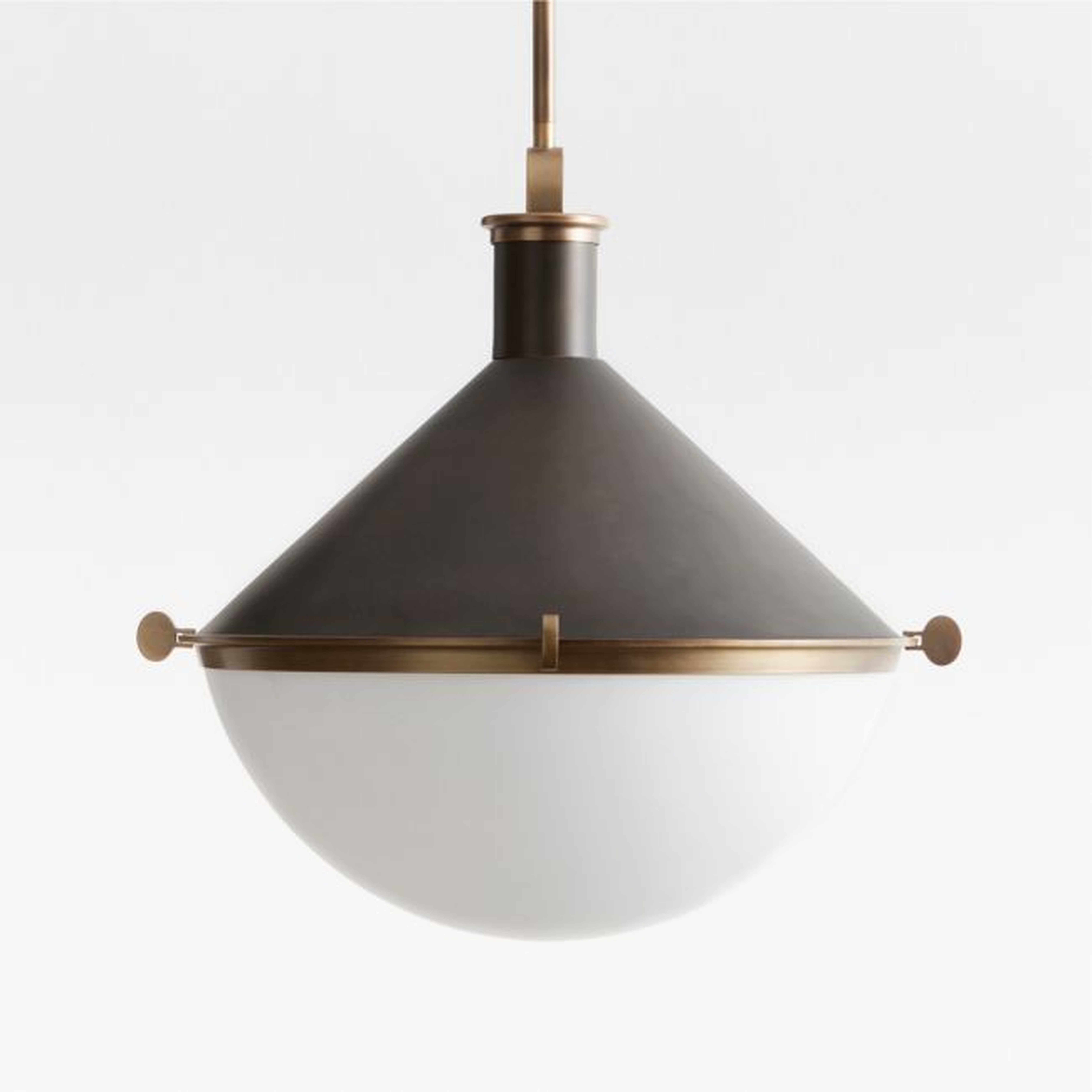 Aster Milk Glass Pendant Light - Crate and Barrel
