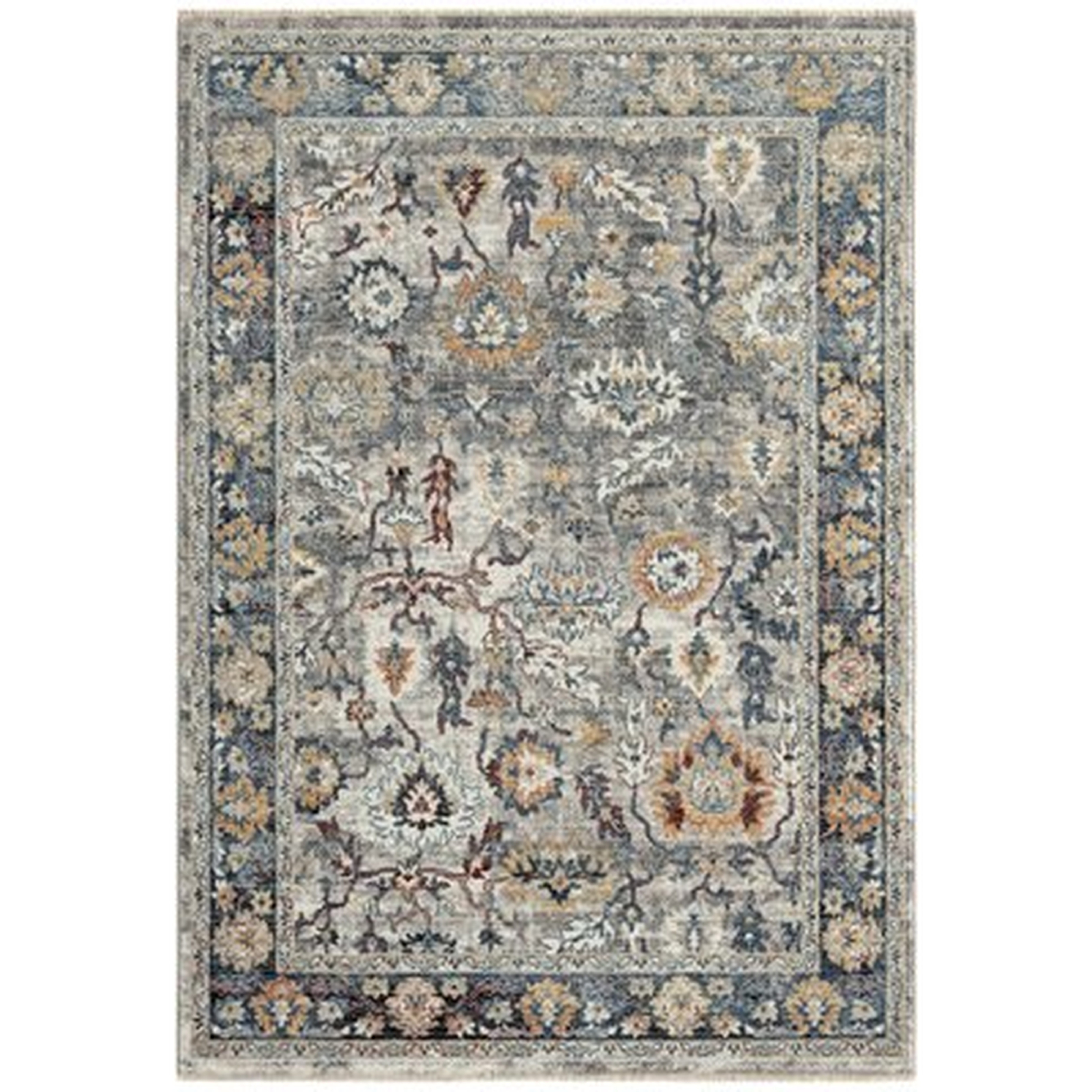 Favela Gray/Navy Area Rug - Wayfair