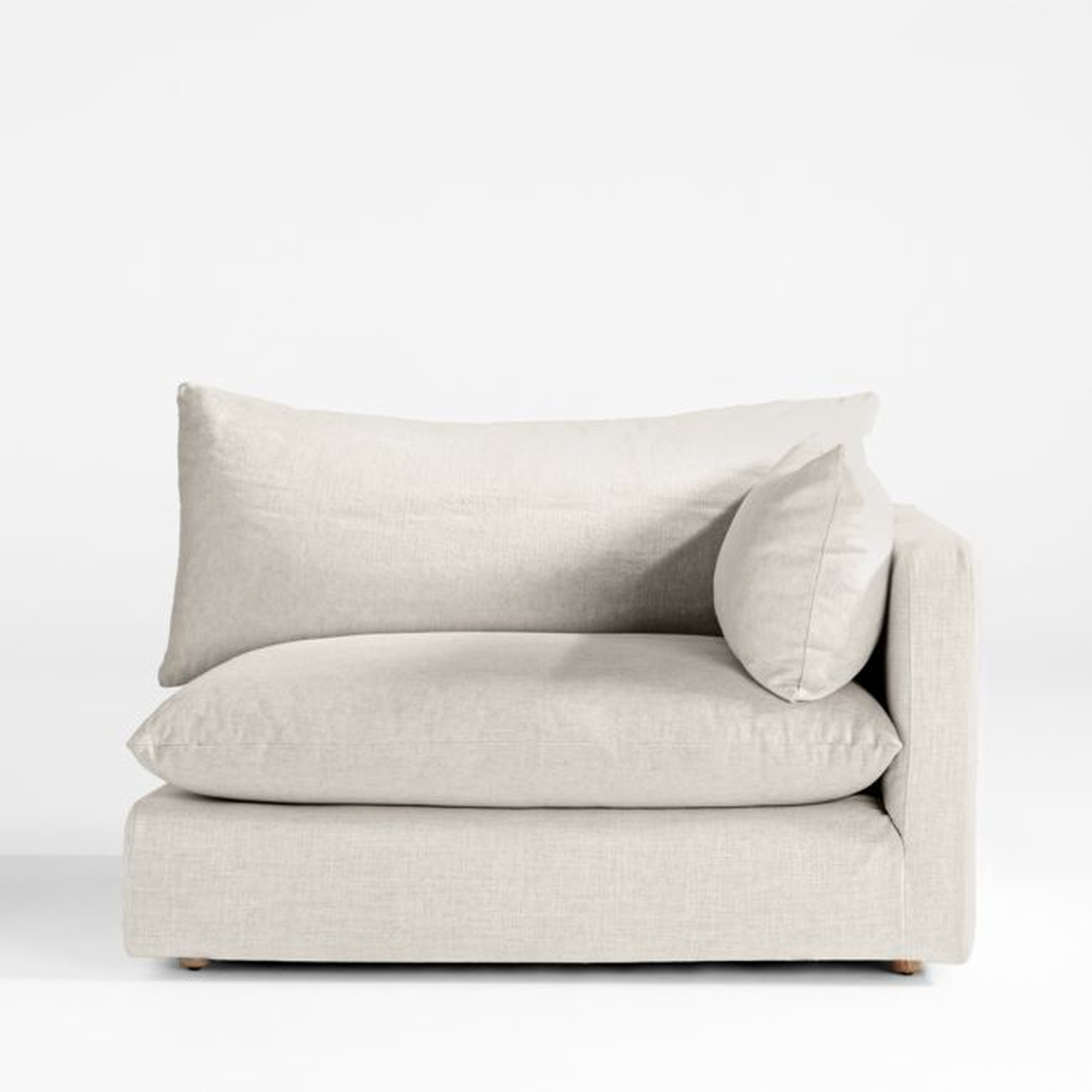 Unwind Right-Arm Slipcovered Chair - Crate and Barrel