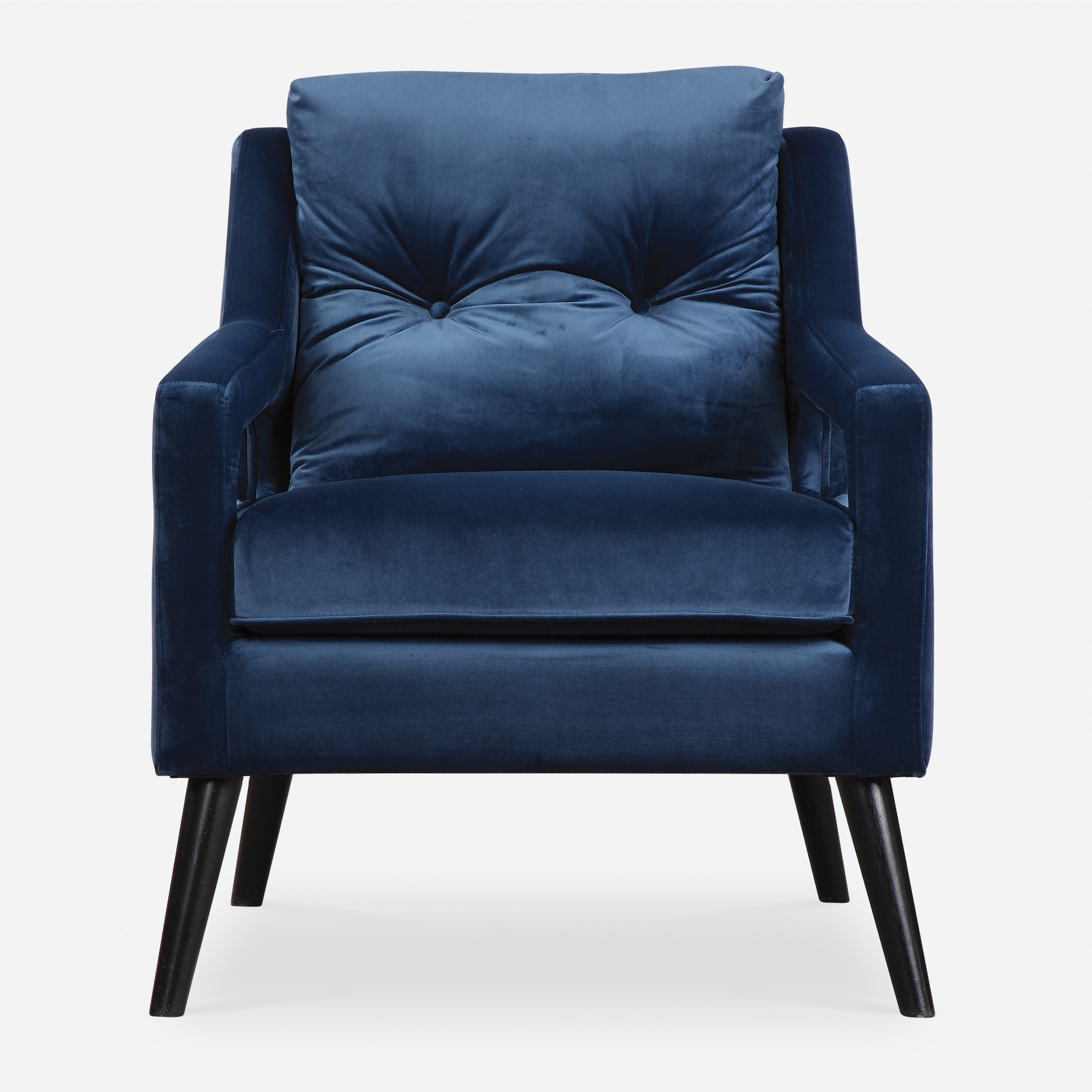 O'Brien Blue Velvet Armchair - Uttermost