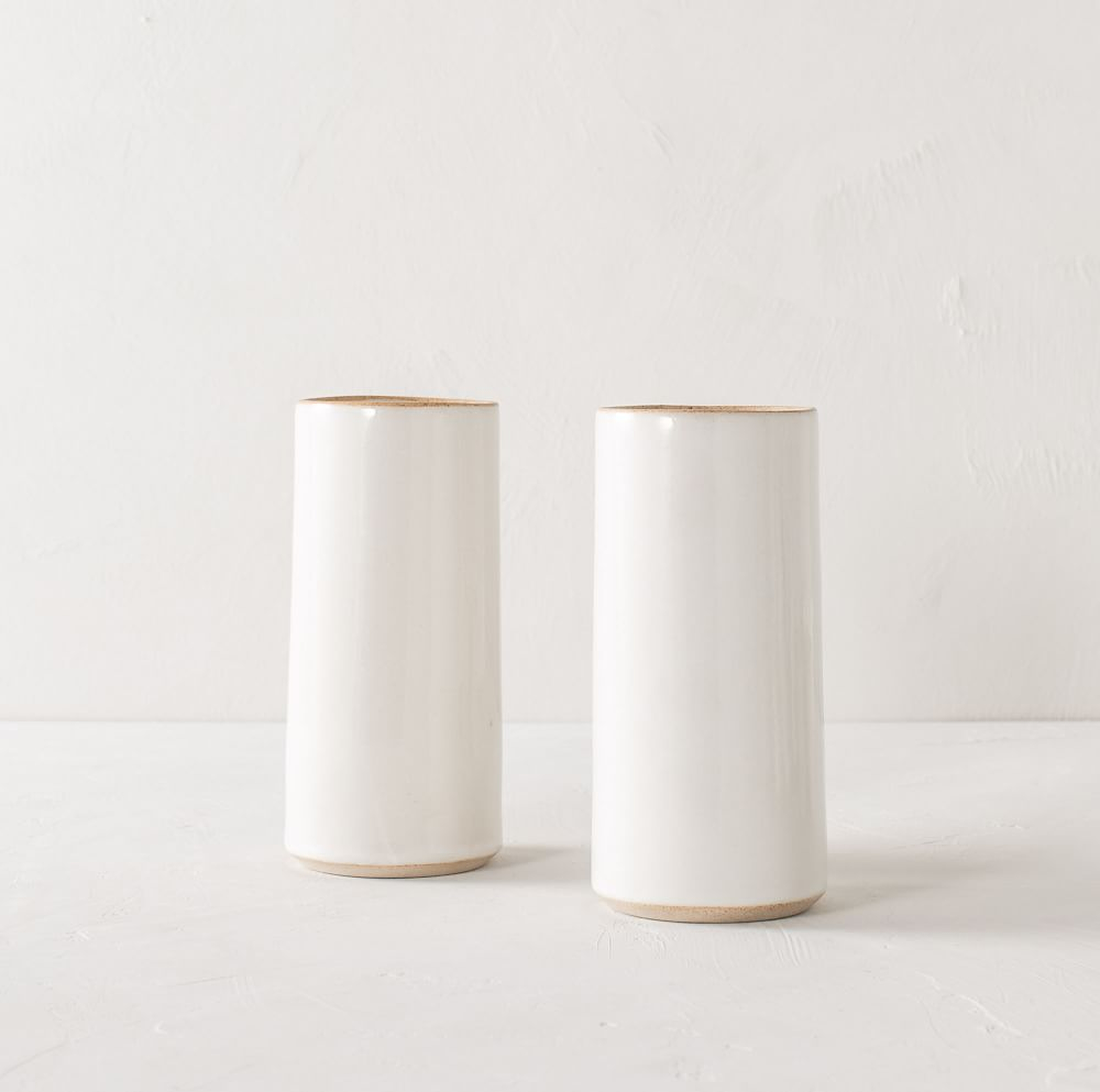 Minimal Cylinder White Vase - West Elm
