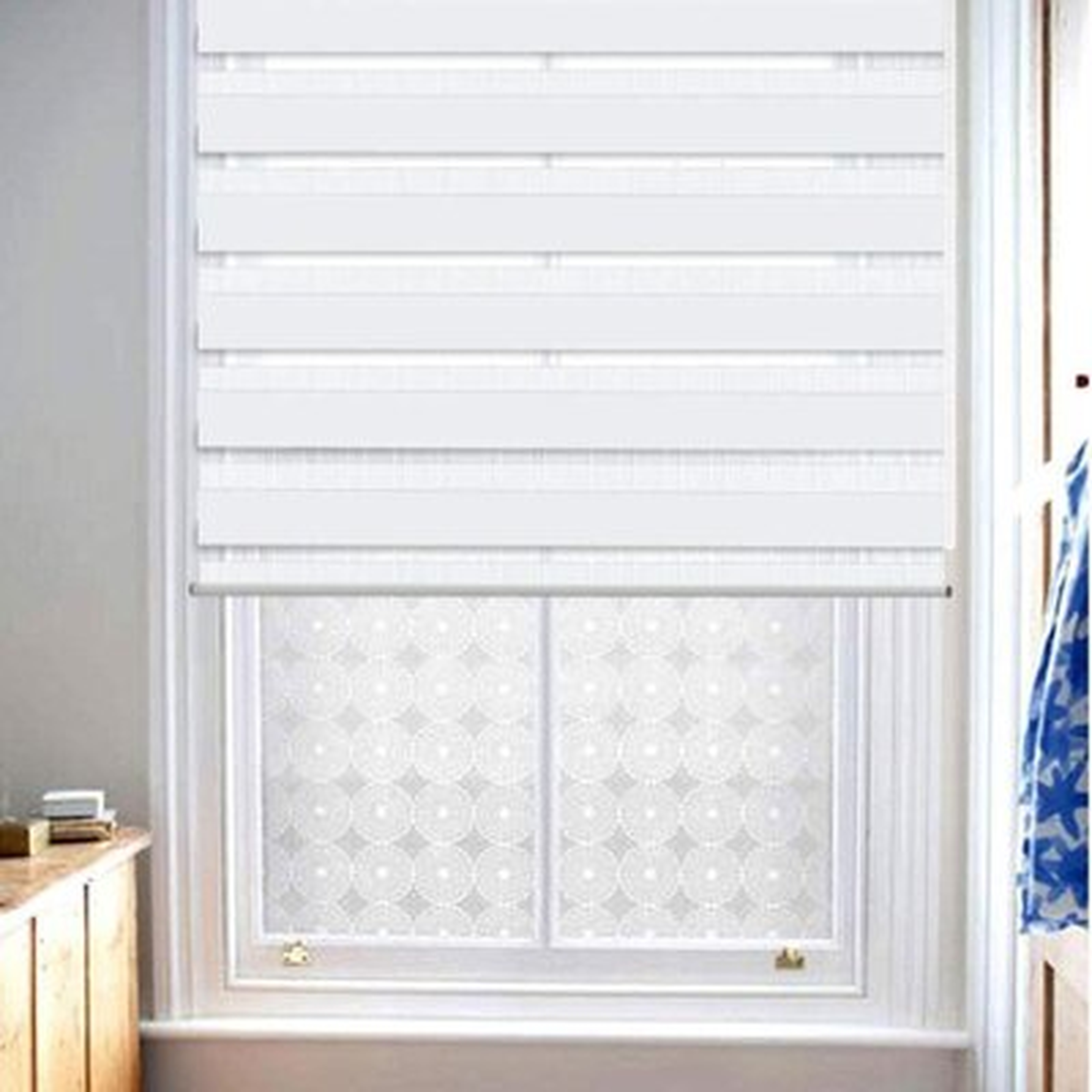 Horizontal Window Shade Blind Zebra Dual Roller Blinds Day And Night Blinds Curtains,Easy To Install(2 Pack) - Wayfair