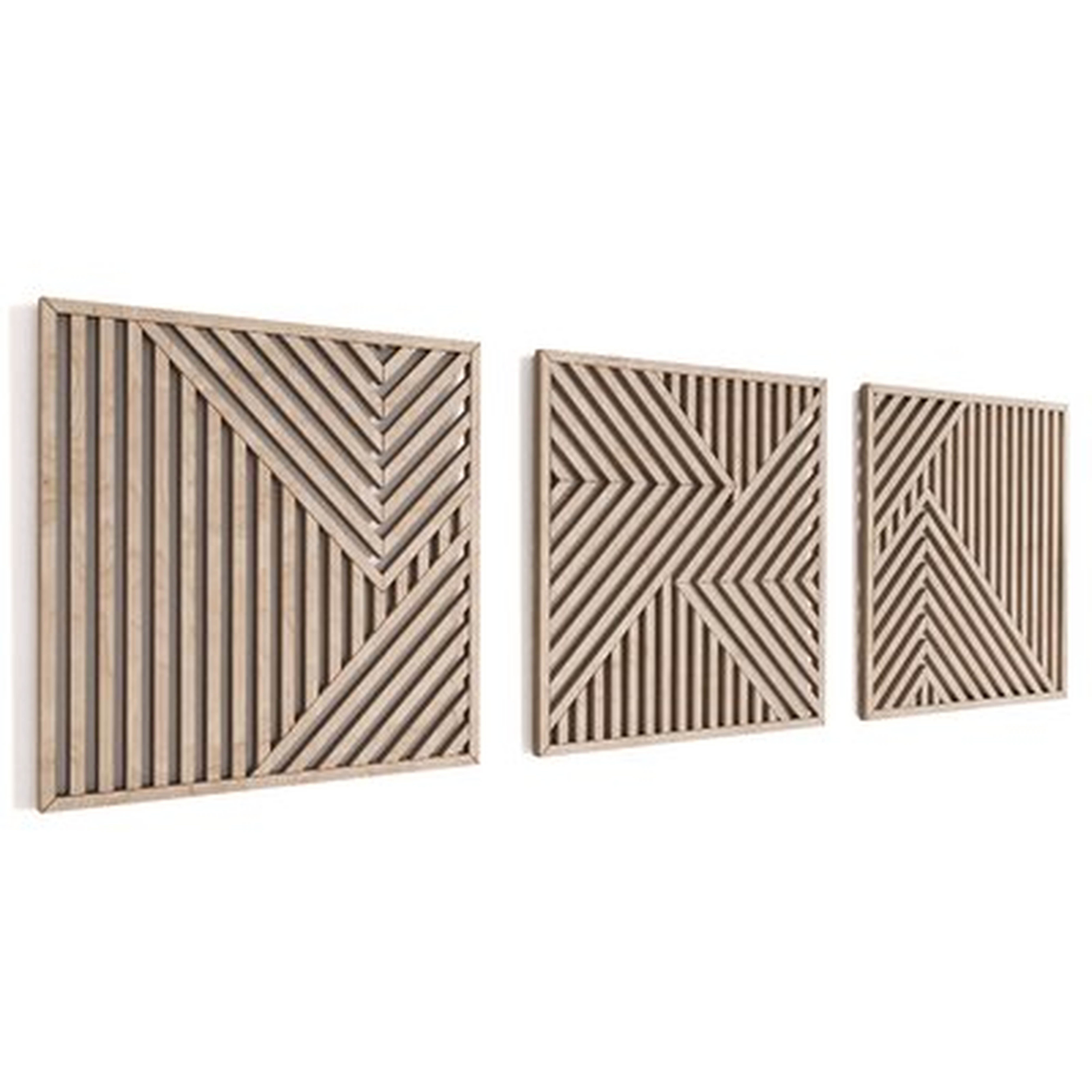 3 Piece Large Modern Wall Décor Set - Wayfair