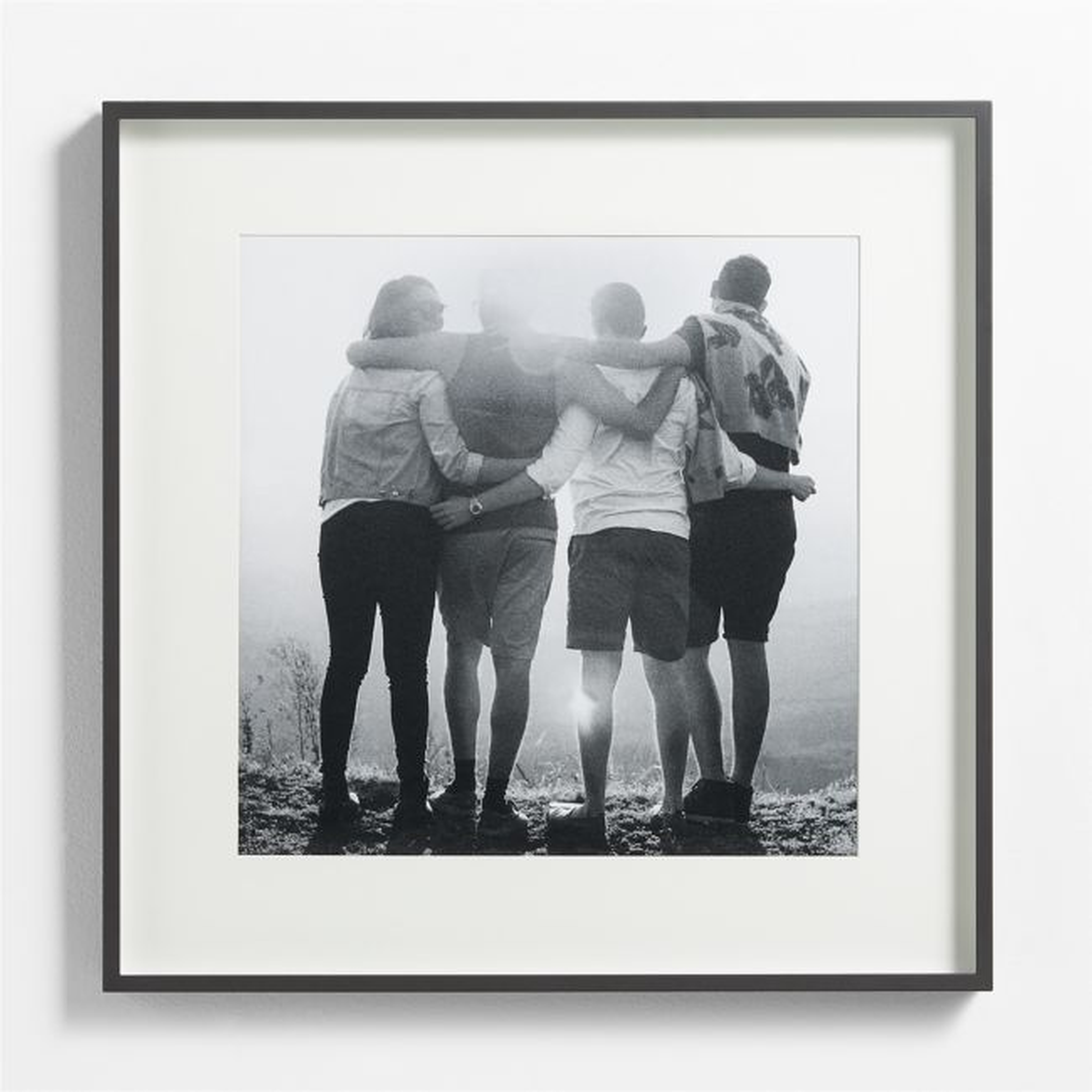 Brushed Black 18x18 Wall Picture Frame - Crate and Barrel