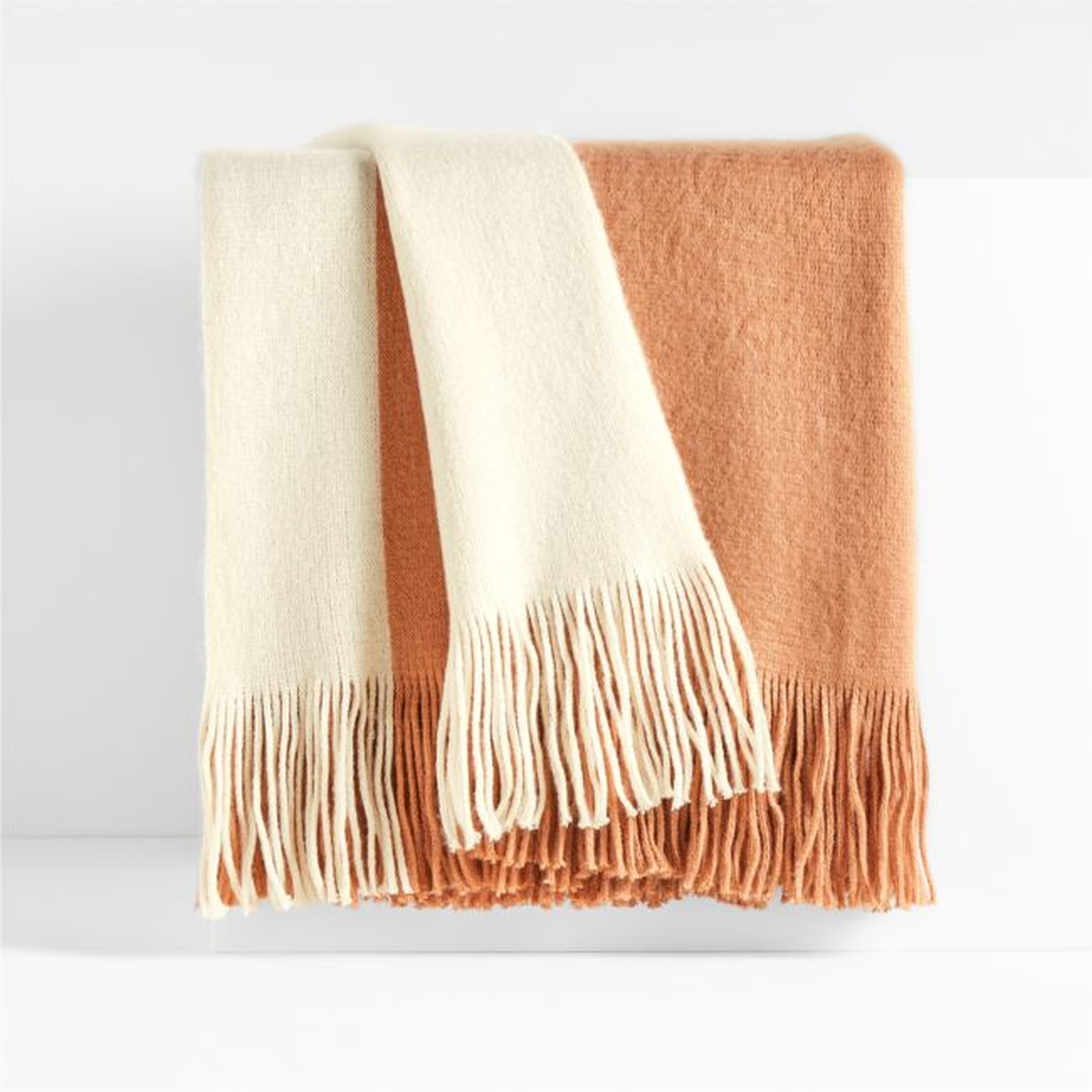 Tepi 70"x55" Blush Throw Blanket - Crate and Barrel